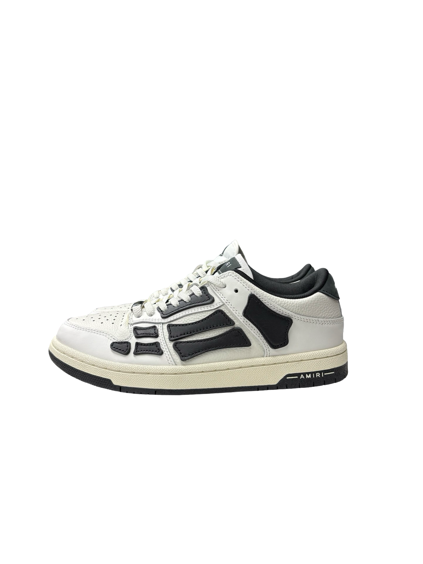 Amiri Skel Low-Top Leather Sneakers Black/White