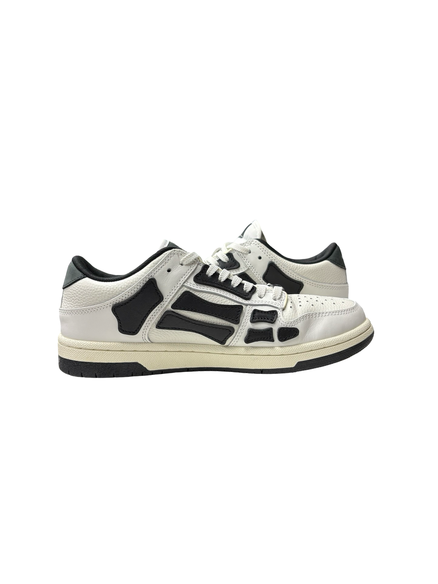 Amiri Skel Low-Top Leather Sneakers Black/White