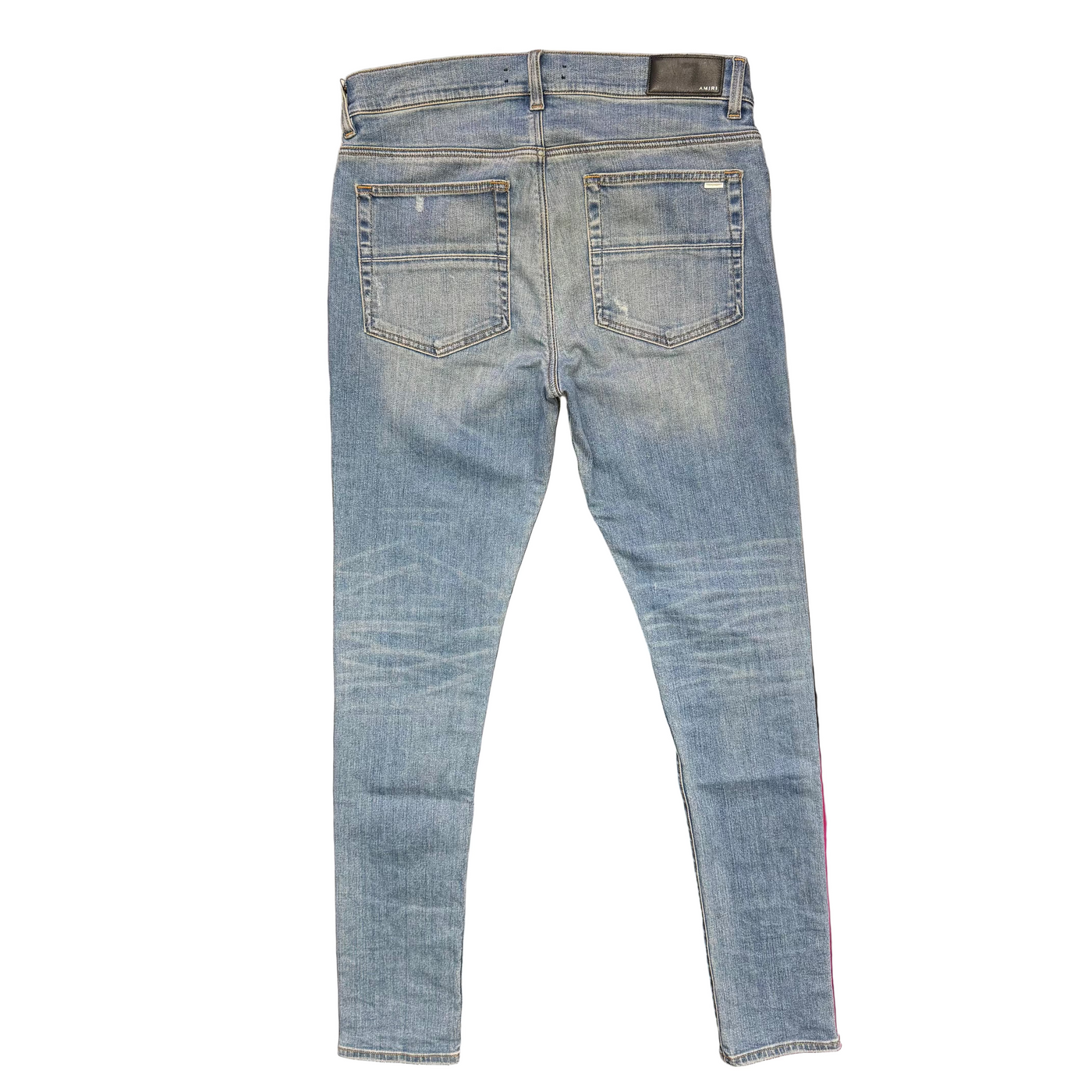 Amiri Plain Light Wash Jeans Blue Denim