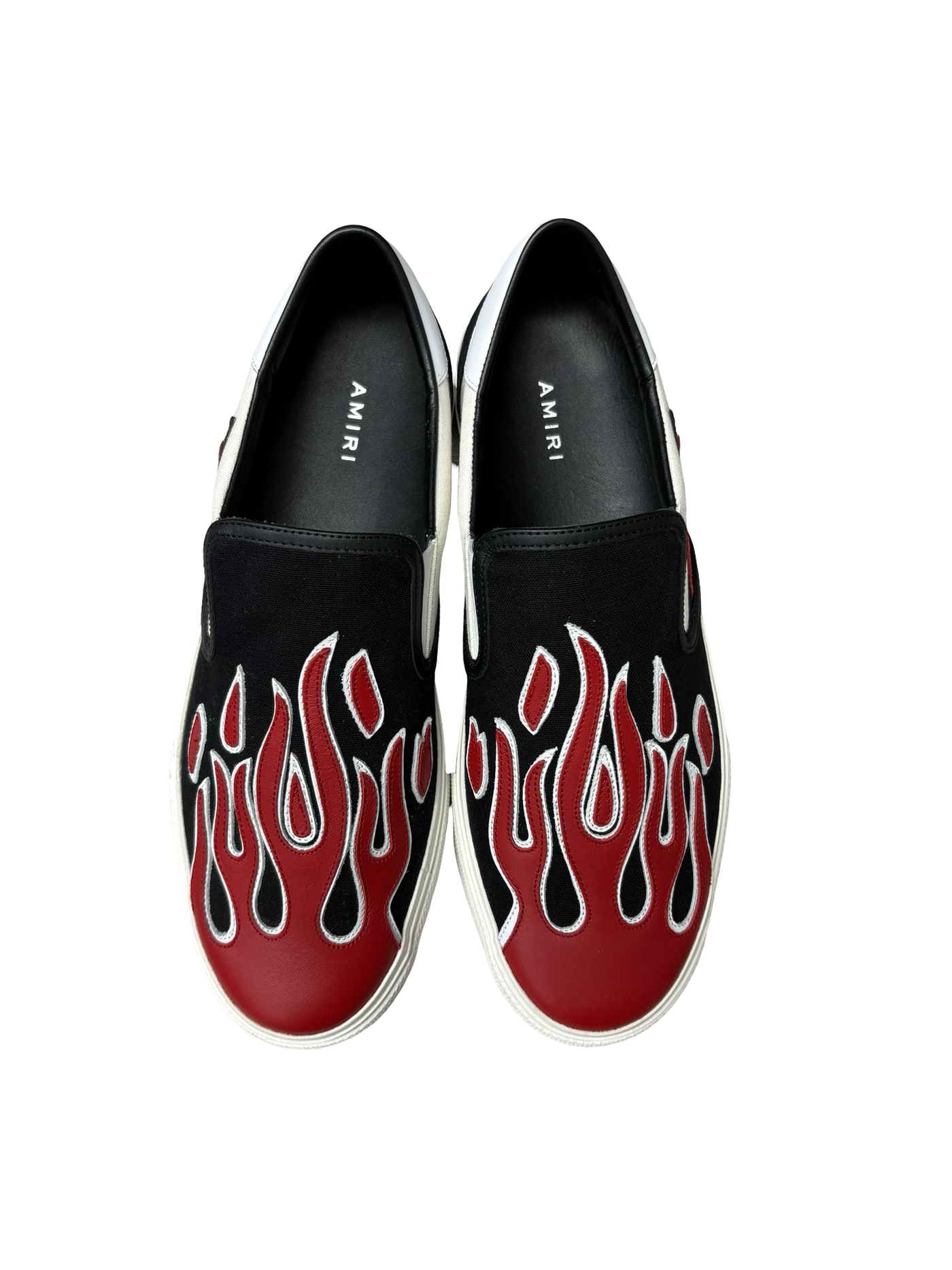 Amiri Flame Slip-On Sneakers Red/Black