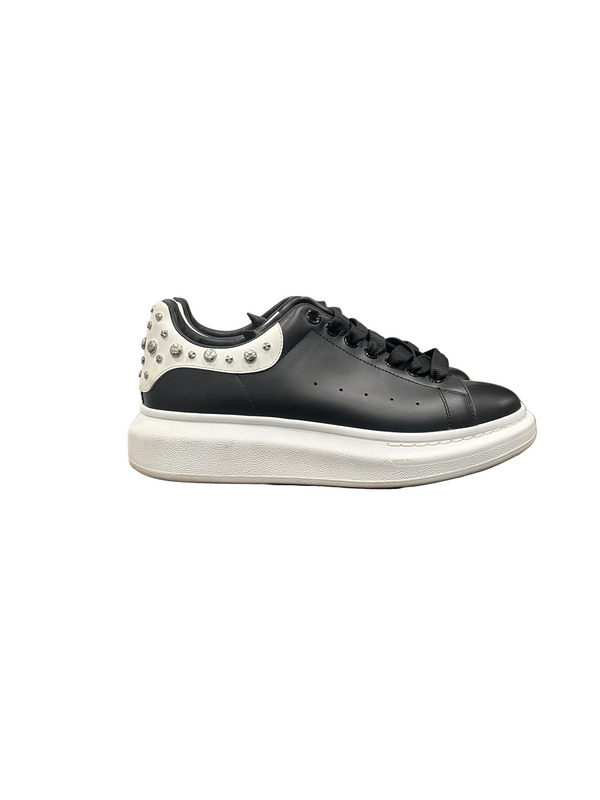Alexander McQueen Studded Oversized Sneakers White Black
