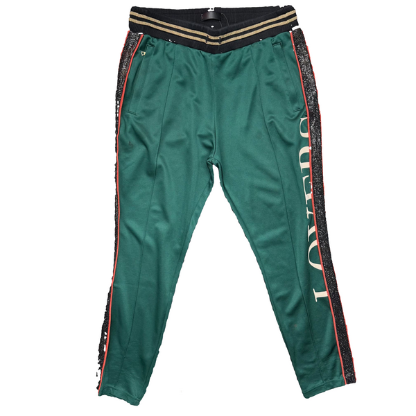 Amiri Lovers Side Stripe Track Pants Green