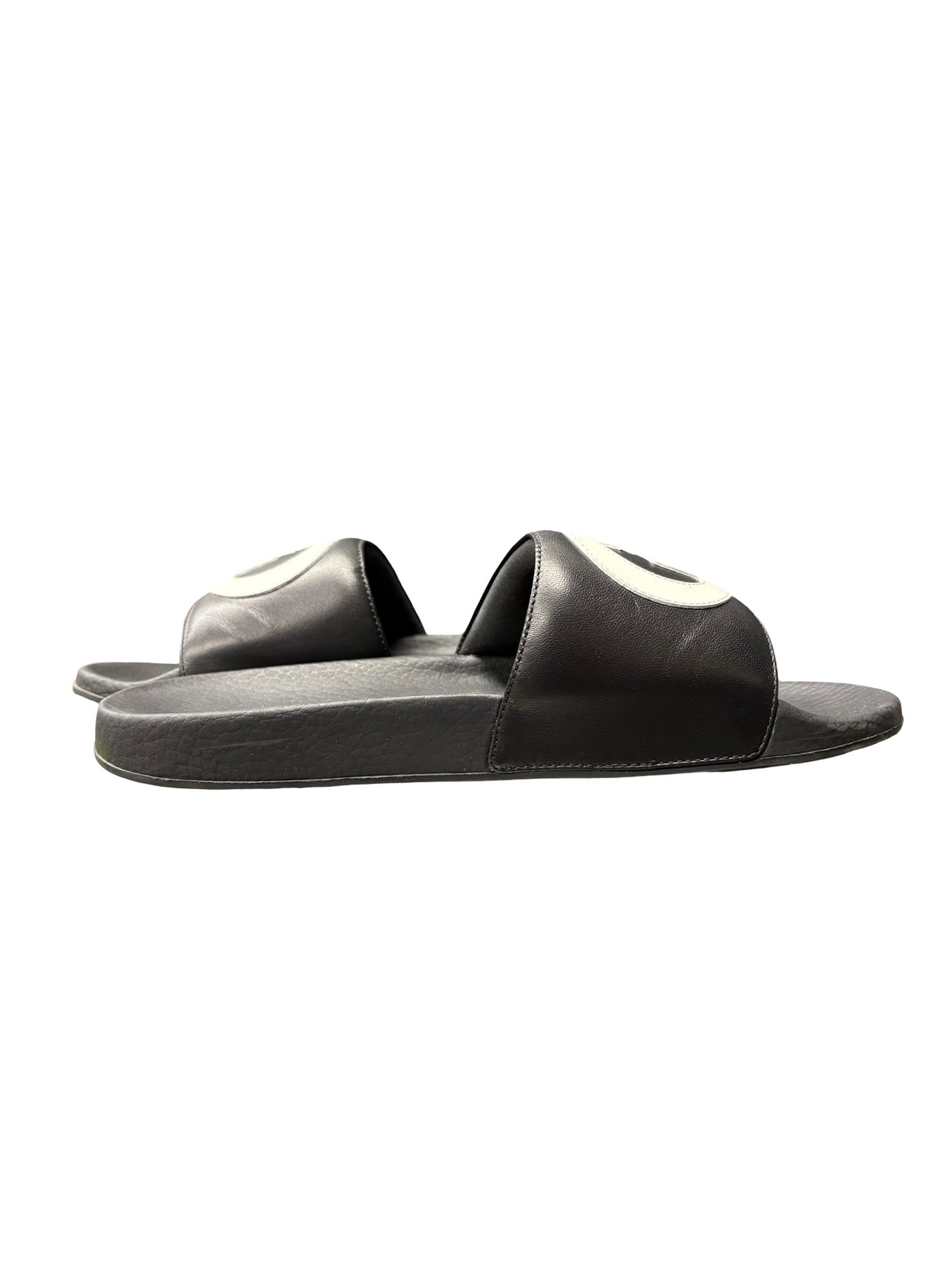 Gucci Interlocking G Slides Black/White Logo