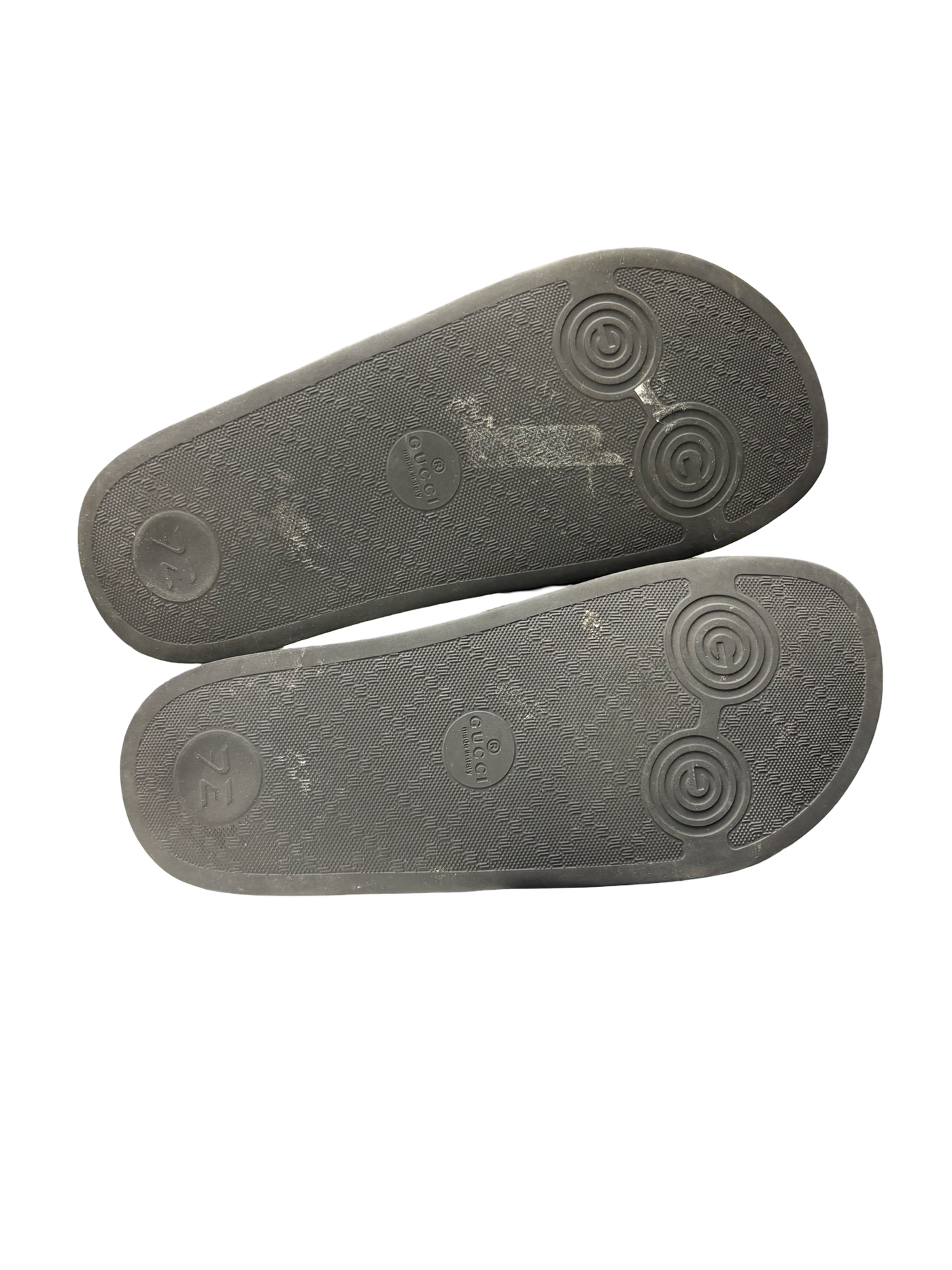 Gucci Interlocking G Slides Black/White Logo