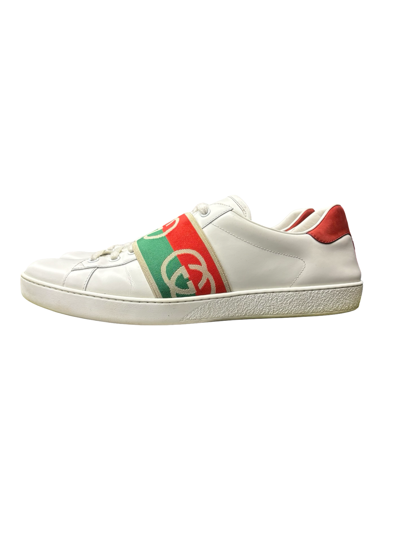 Gucci Ace Sneakers With Elastic Web White