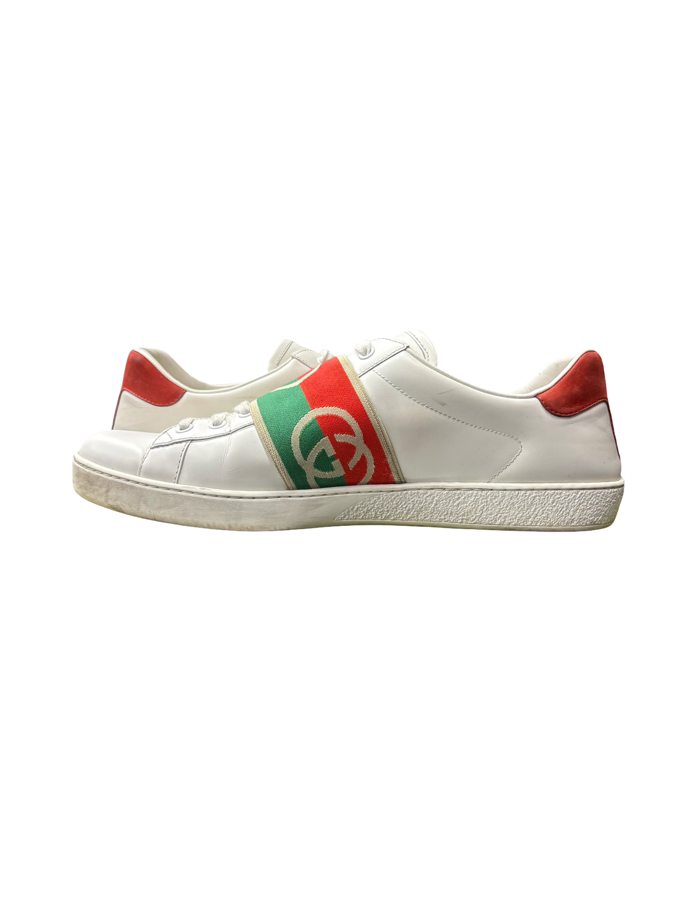 Gucci Ace Sneakers With Elastic Web White