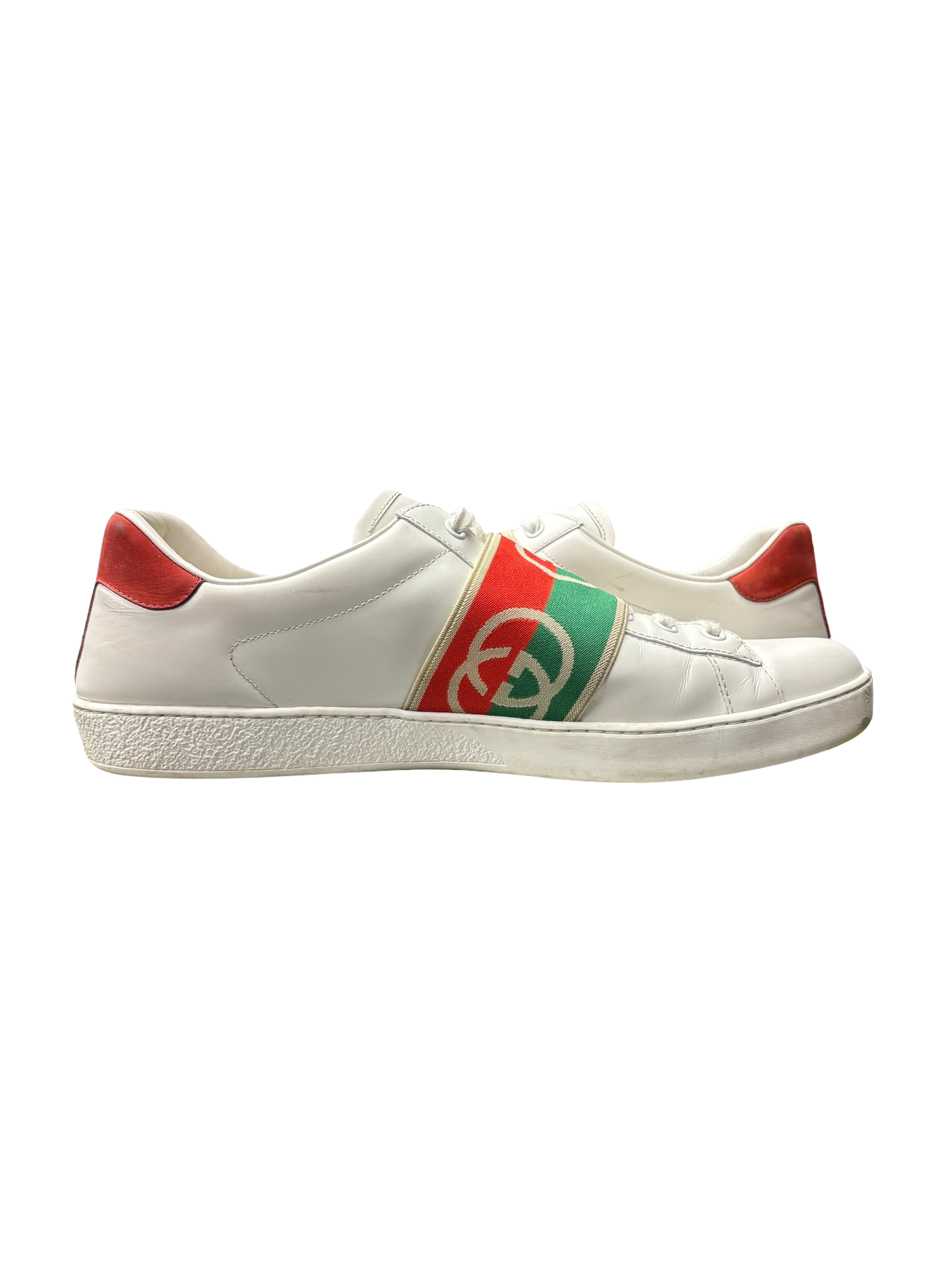 Gucci Ace Sneakers With Elastic Web White