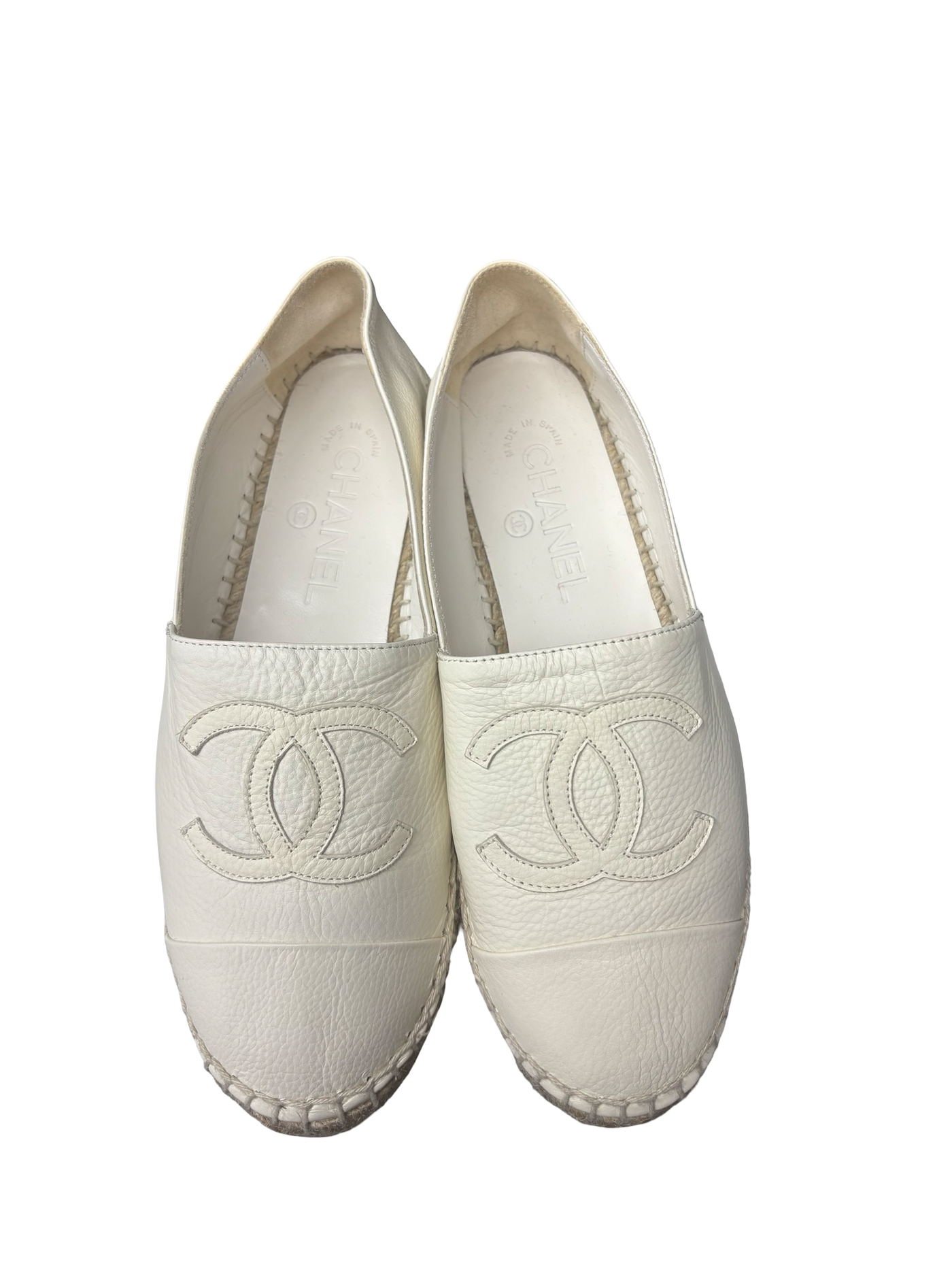 Chanel Espadrilles Slip On White