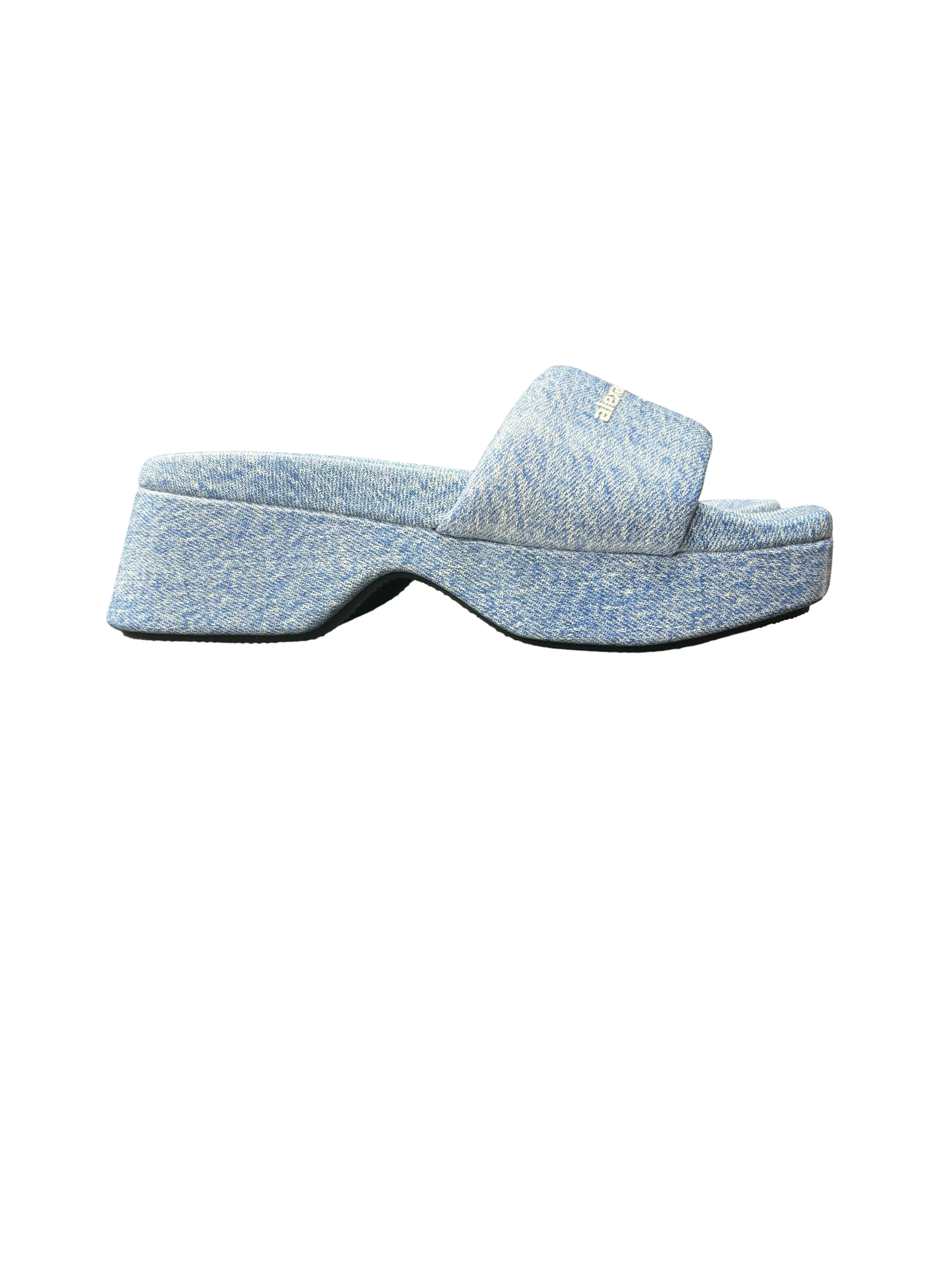 Alexander Wang Denim Platform Sole Slide