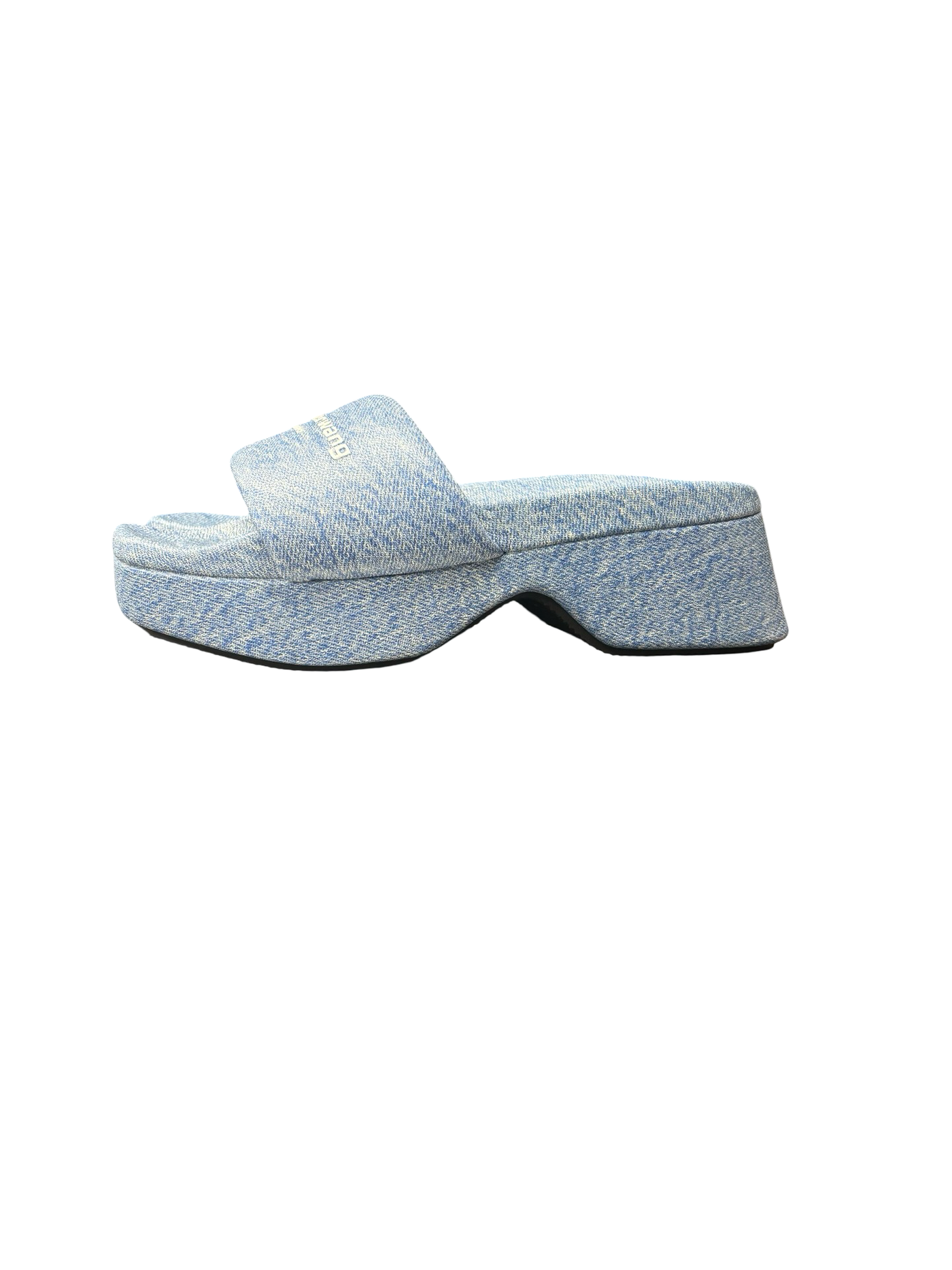 Alexander Wang Denim Platform Sole Slide