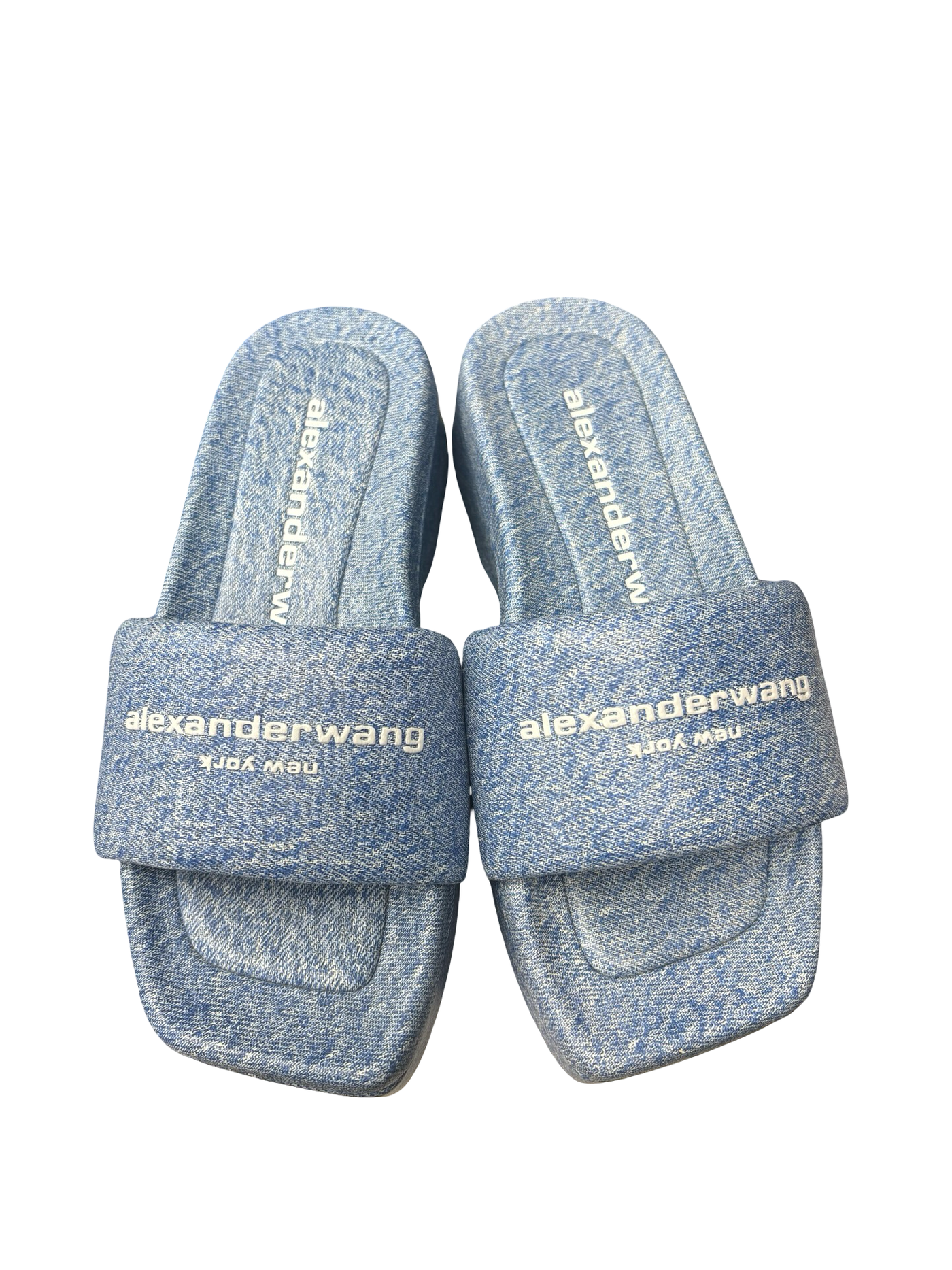 Alexander Wang Denim Platform Sole Slide