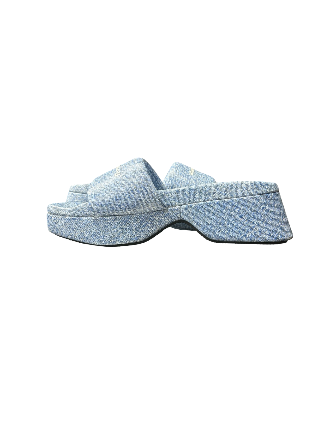Alexander Wang Denim Platform Sole Slide