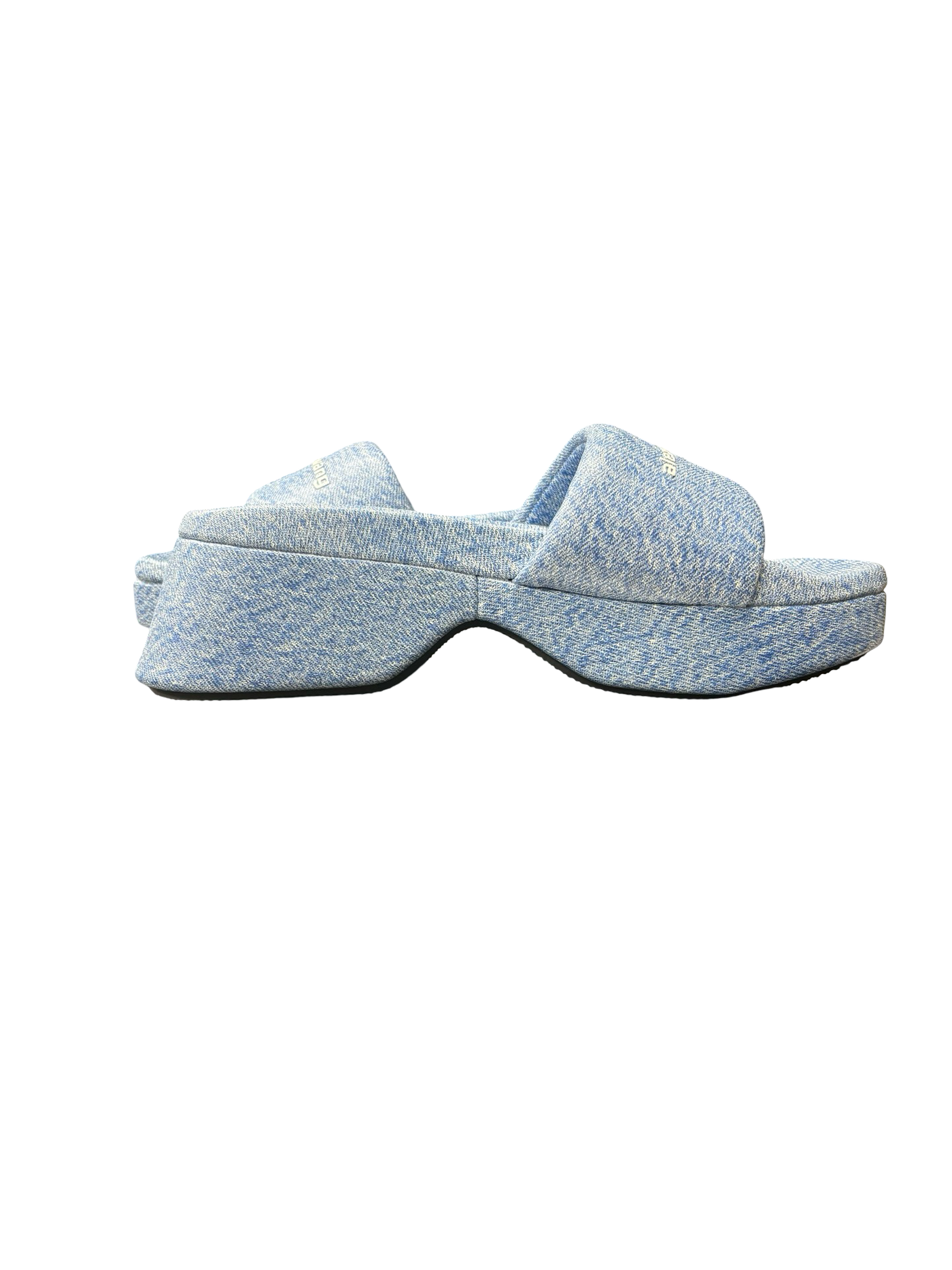 Alexander Wang Denim Platform Sole Slide