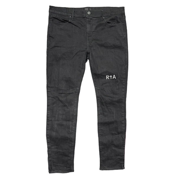 RTA 3 Cross Embroidered Jeans Black