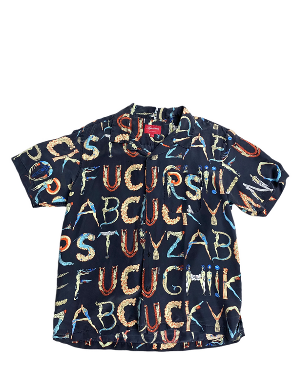 Supreme Alphabet Silk Shirt