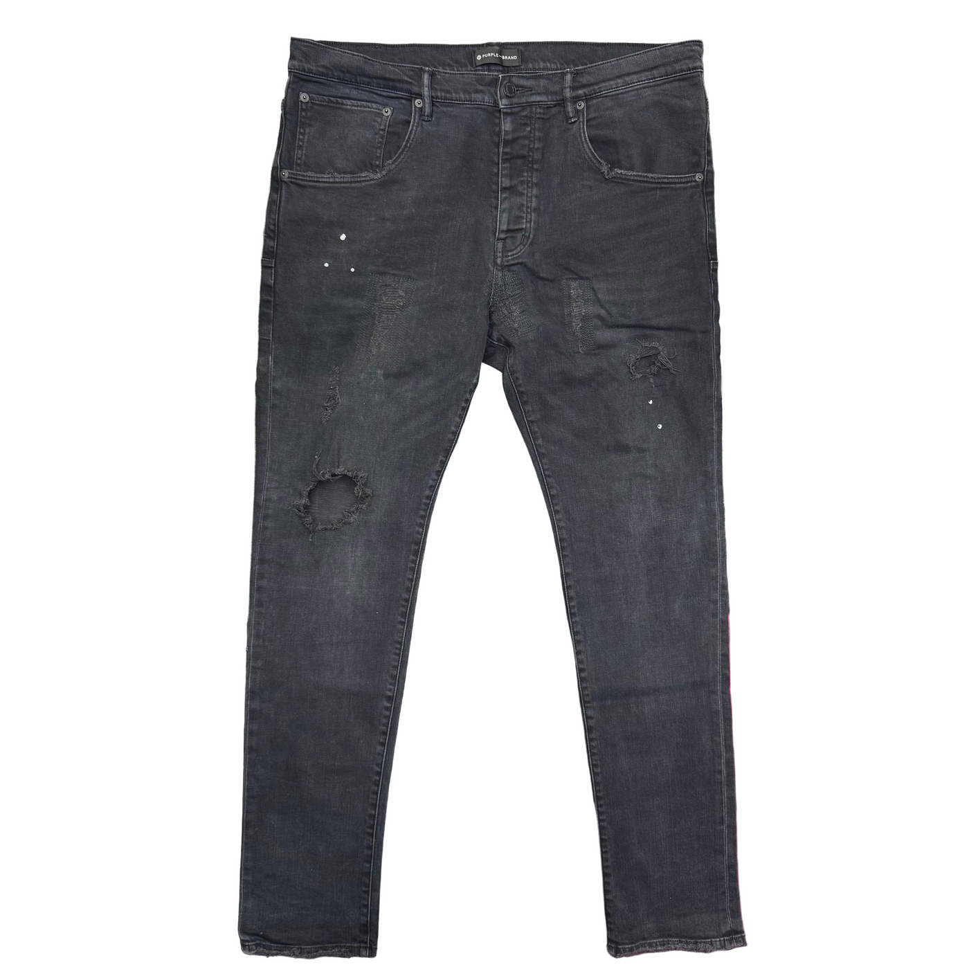 Purple Brand Ripped Jeans Black