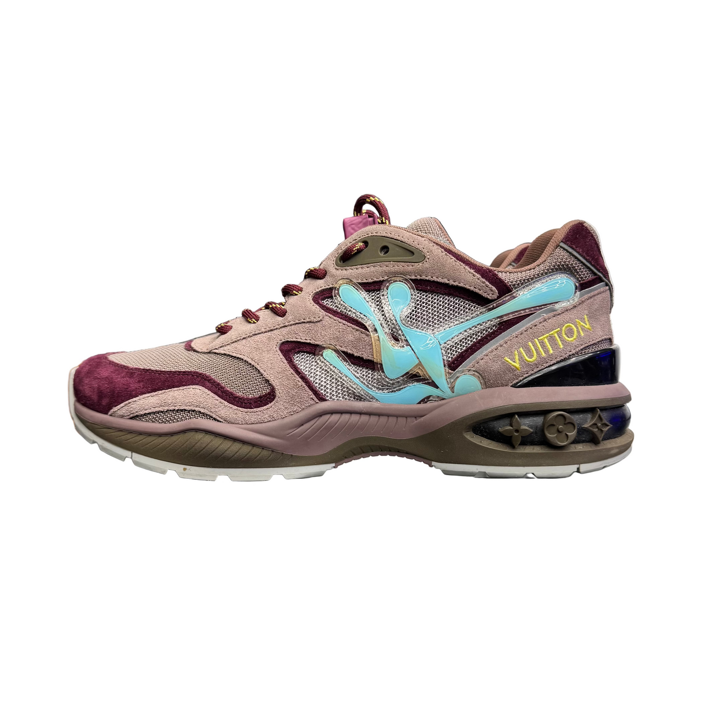 LV Trail Sneakers Burgundy Blue