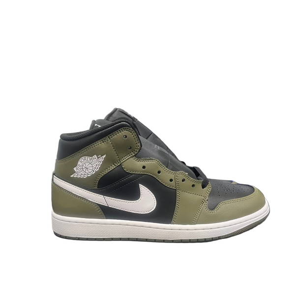 Nike Air Jordan 1 Mid Black Olive White