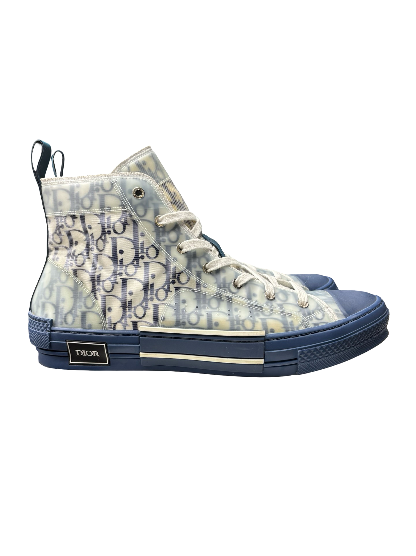 Christian Dior B23 High-Top Sneakers Navy Blue
