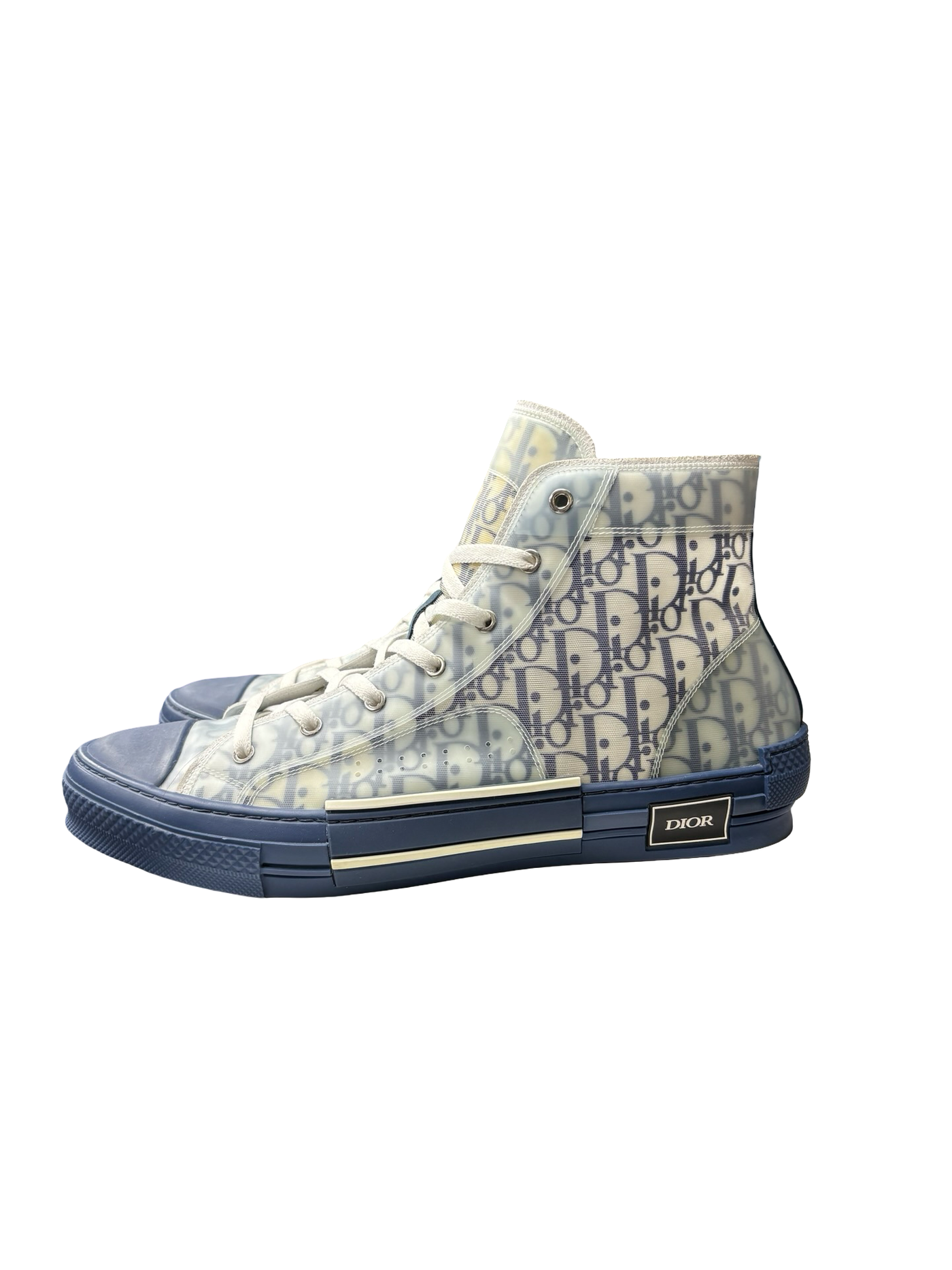Christian Dior B23 High-Top Sneakers Navy Blue