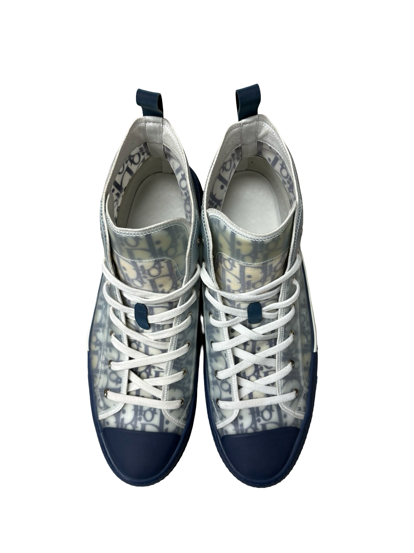 Christian Dior B23 High-Top Sneakers Navy Blue