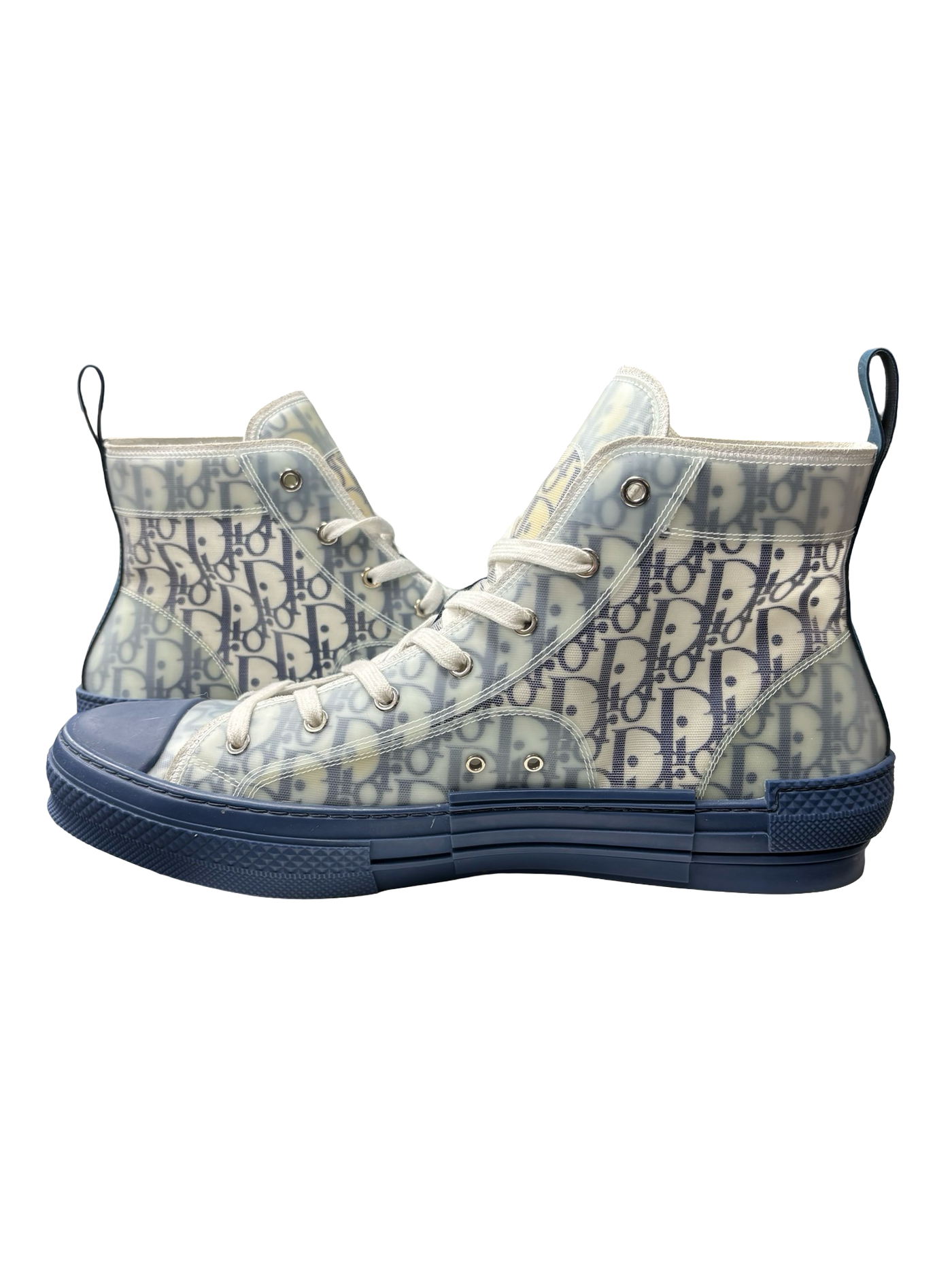 Christian Dior B23 High-Top Sneakers Navy Blue