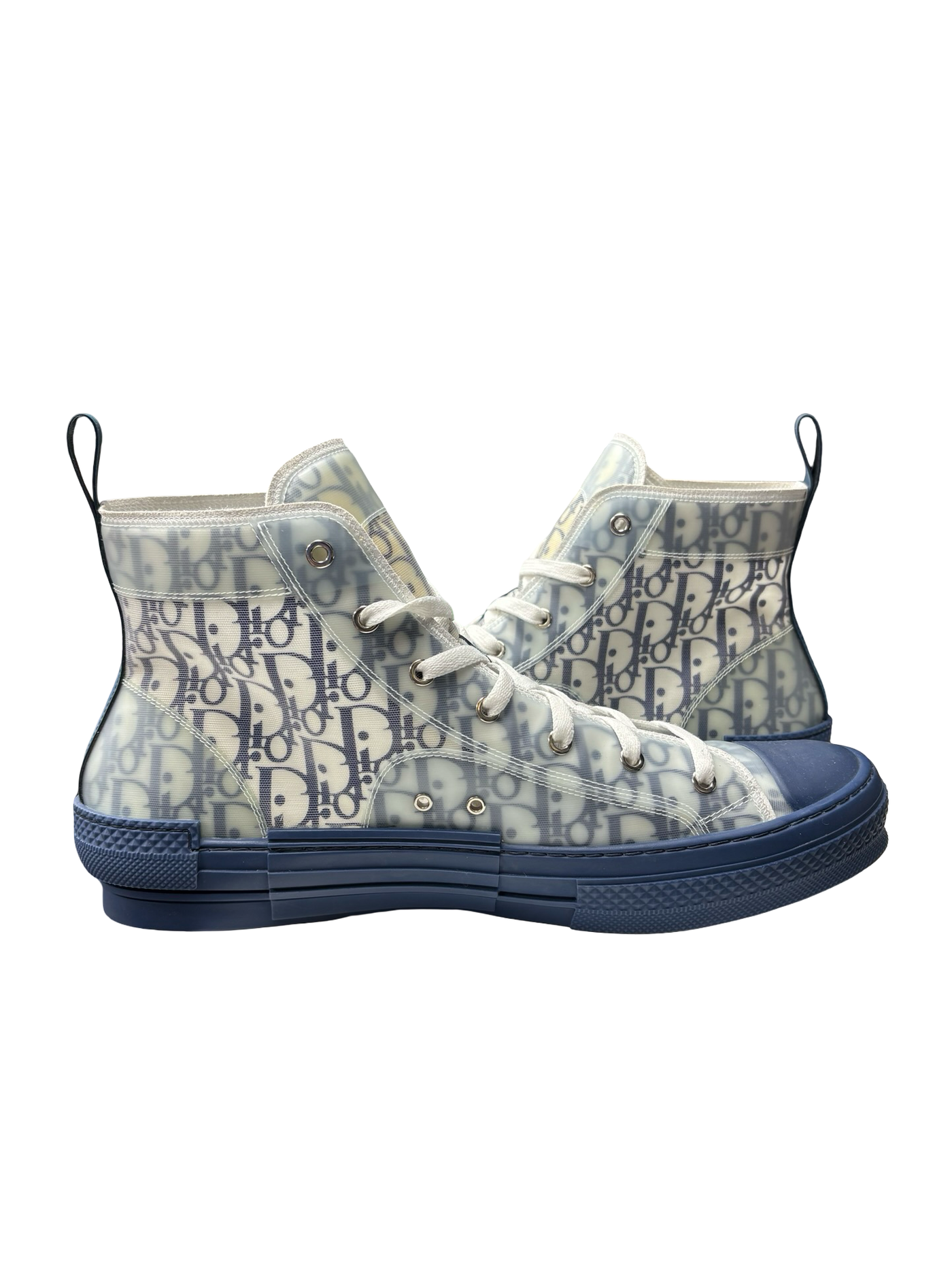 Christian Dior B23 High-Top Sneakers Navy Blue
