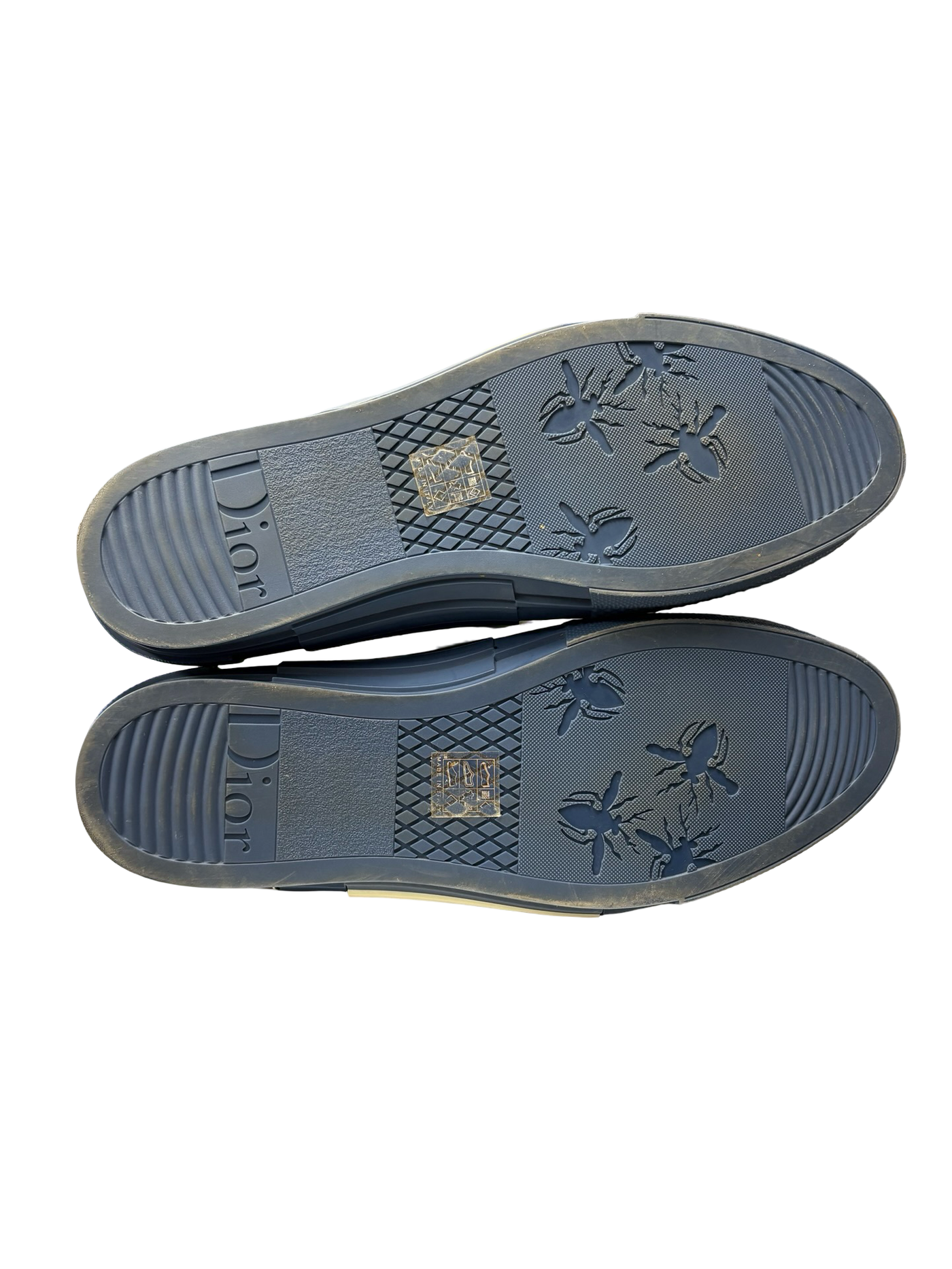 Christian Dior B23 High-Top Sneakers Navy Blue