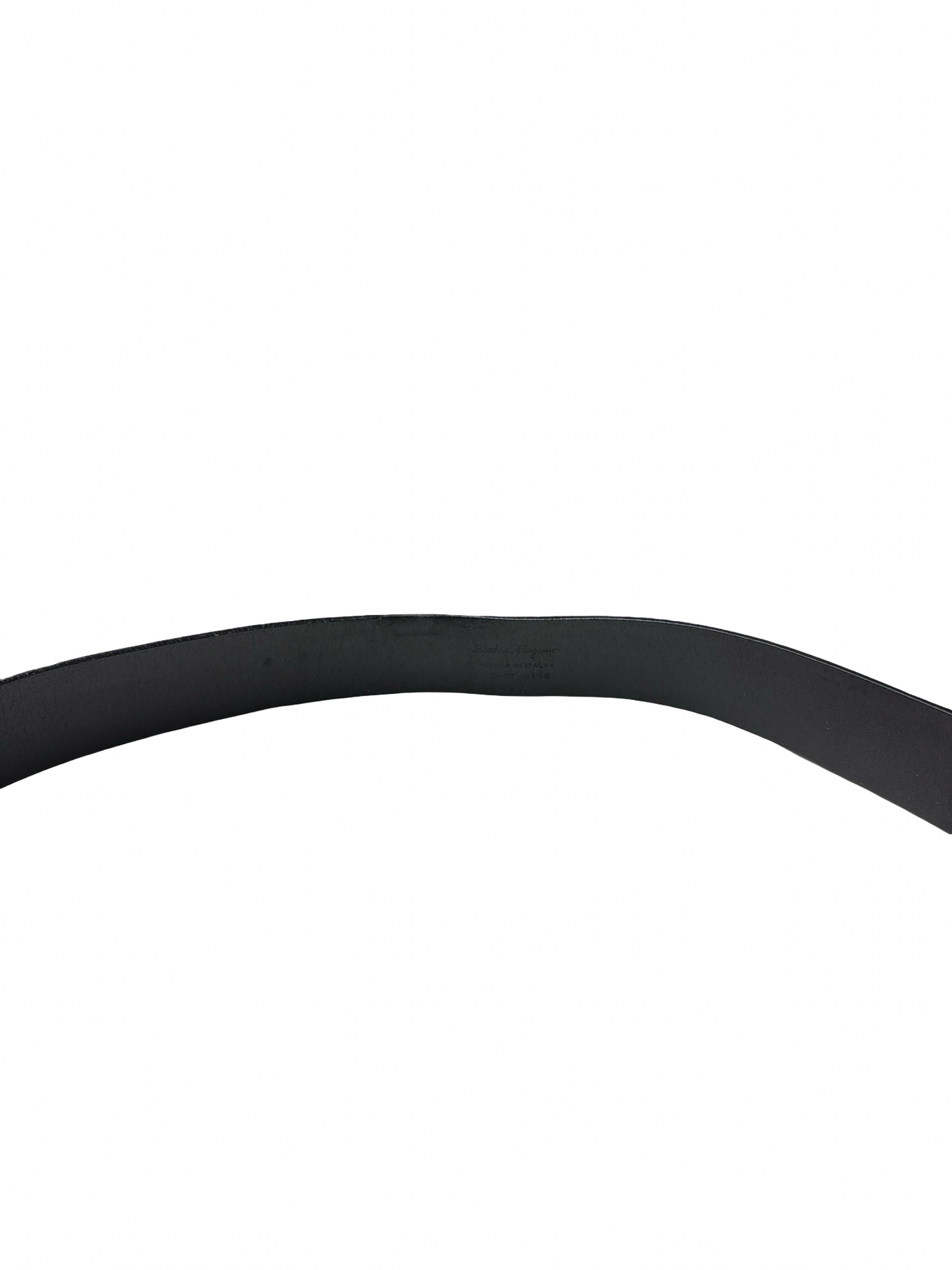 Salvatore Ferragamo Gancini Belt Black With Silver-Tone Logo Buckle