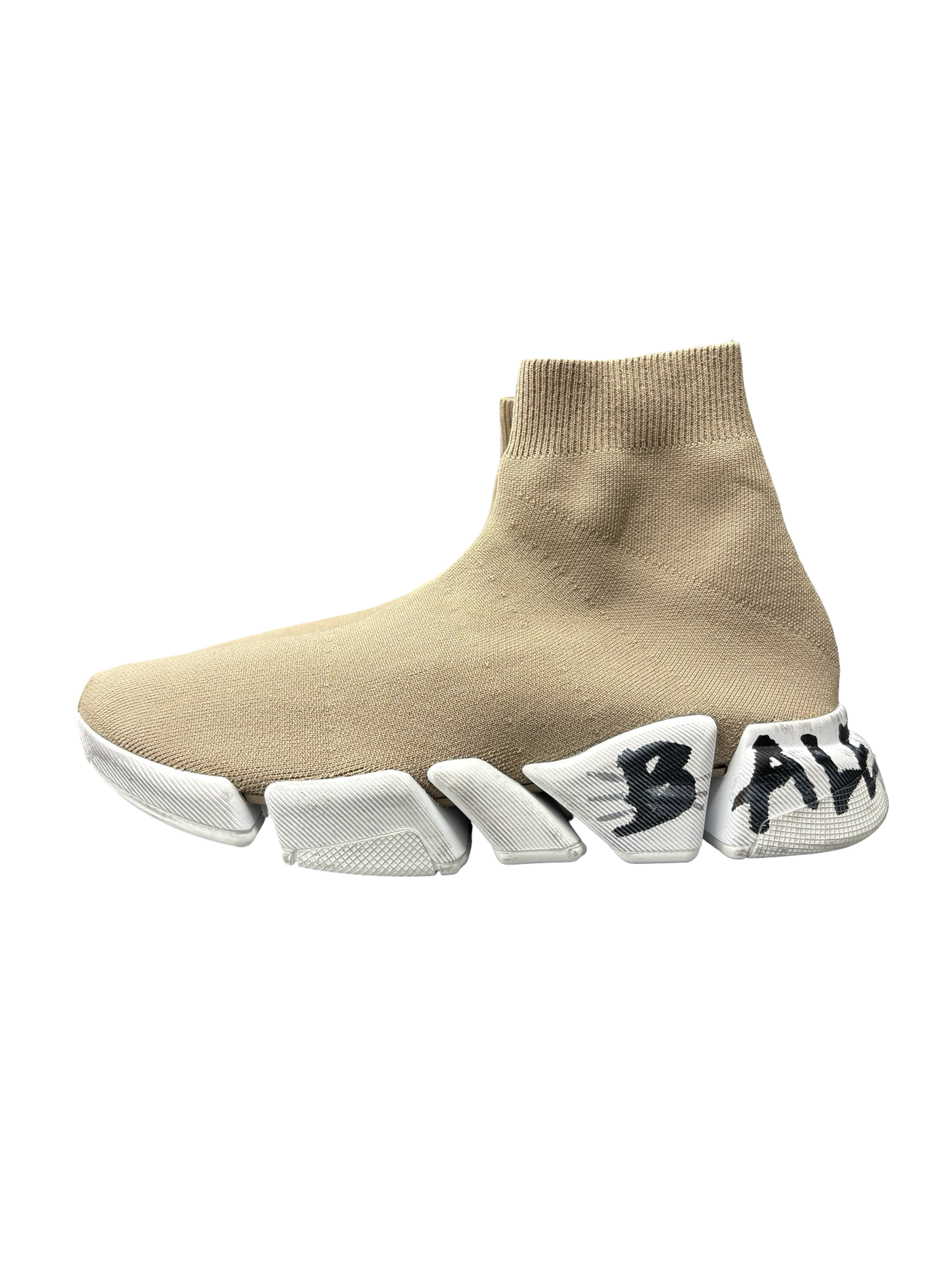 Balenciaga Speed 2.0 Graffiti Sneakers Beige