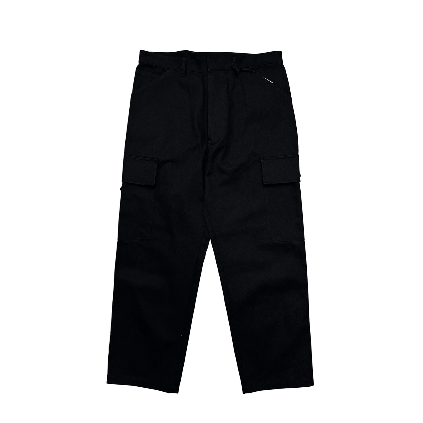 Prada Pantalone Wide Leg Cargo Pants Black
