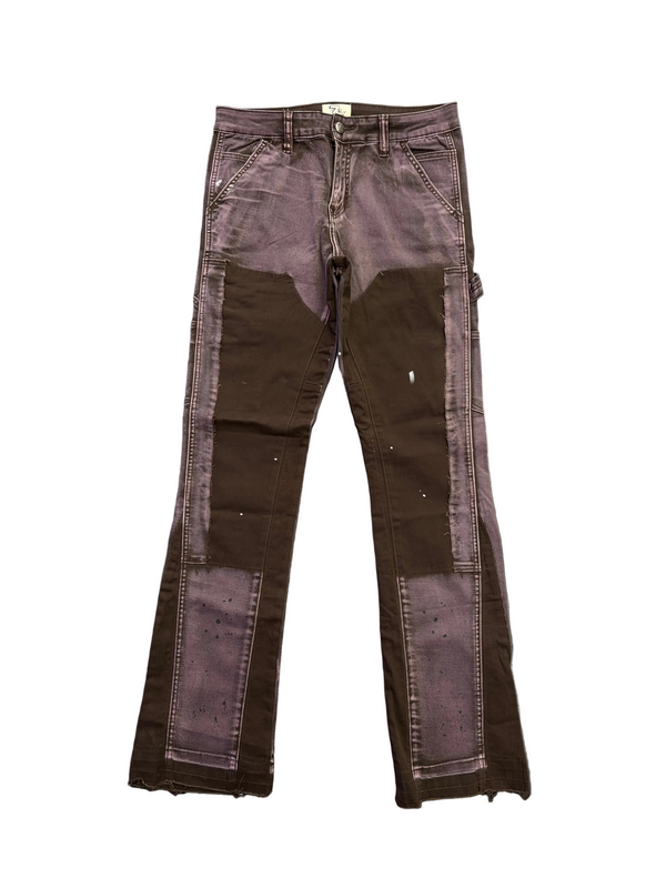 Triple Sevens Flare Jeans Brown