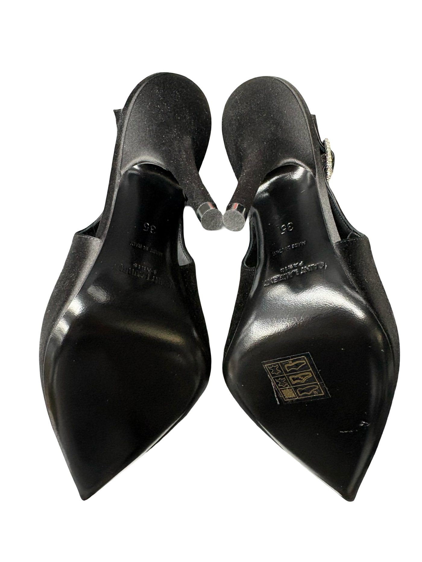 YSL Yasmeen Slingback Pumps Black