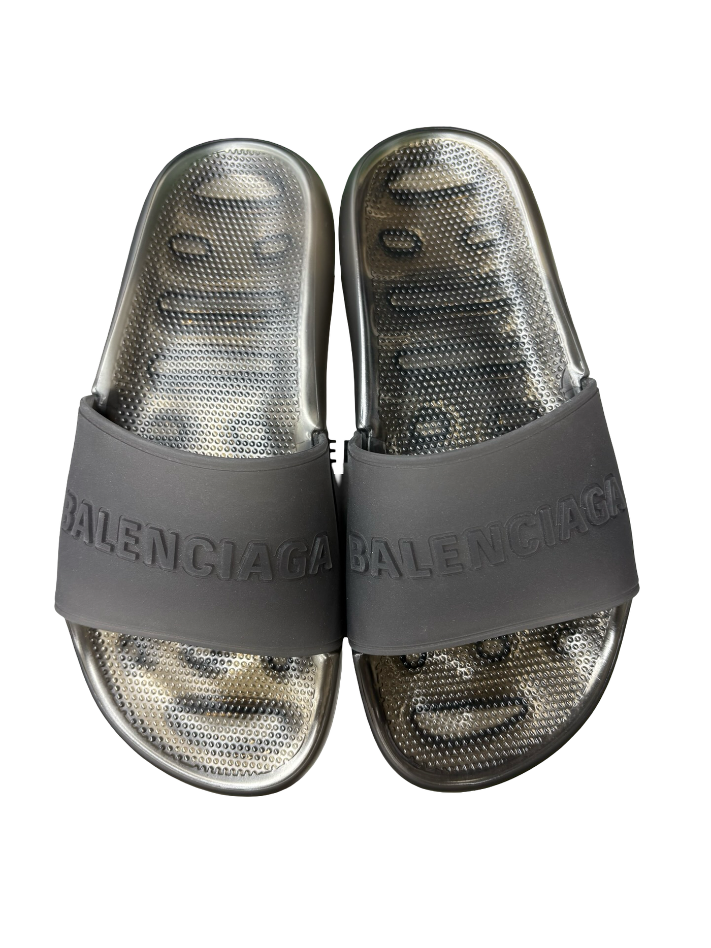 Balenciaga Men's Pool Slide Sandals Black