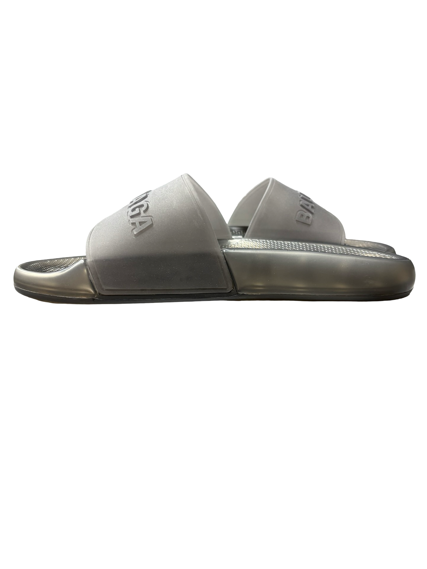Balenciaga Men's Pool Slide Sandals Black