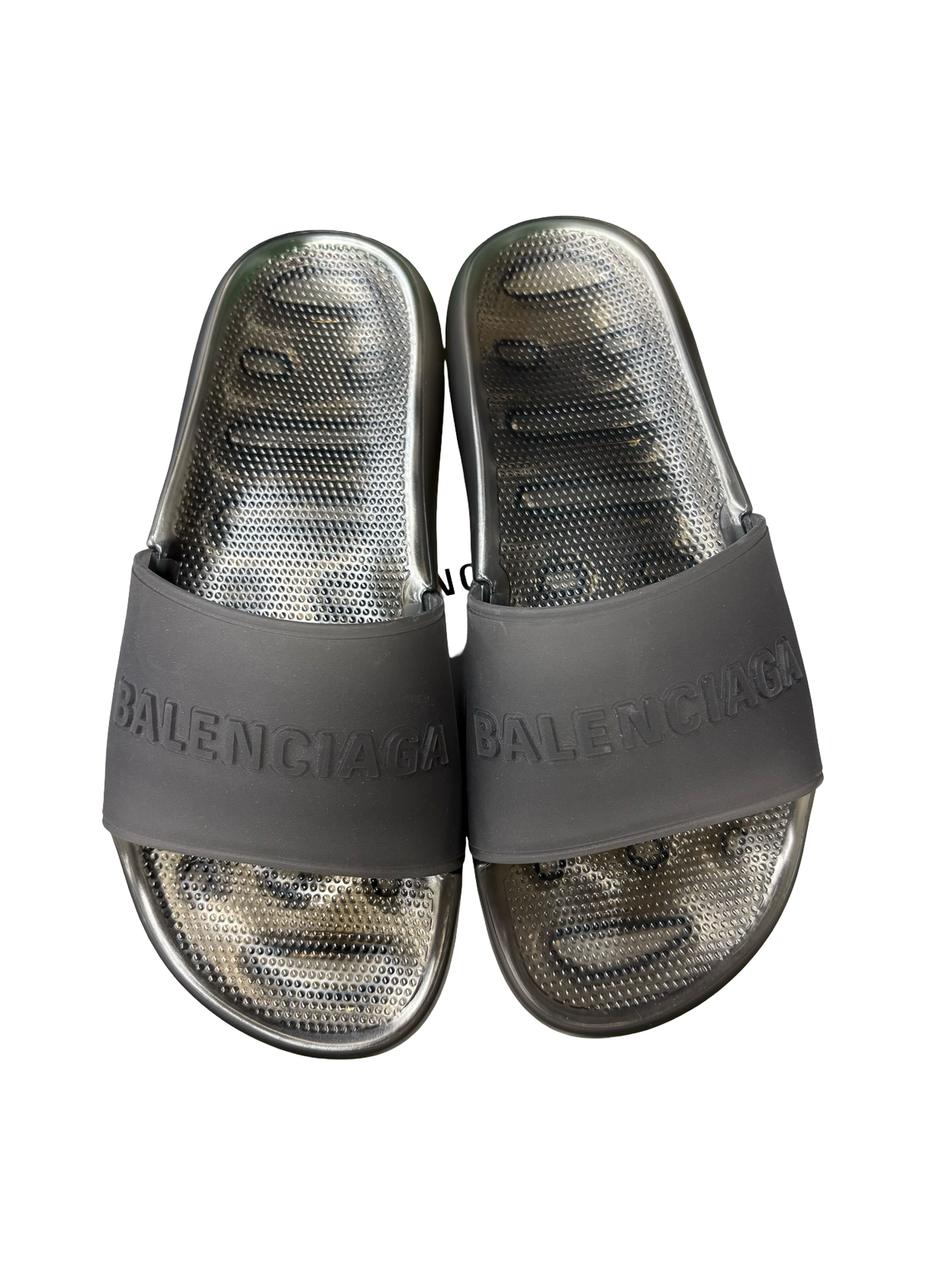 Balenciaga Men's Pool Slide Sandals Black