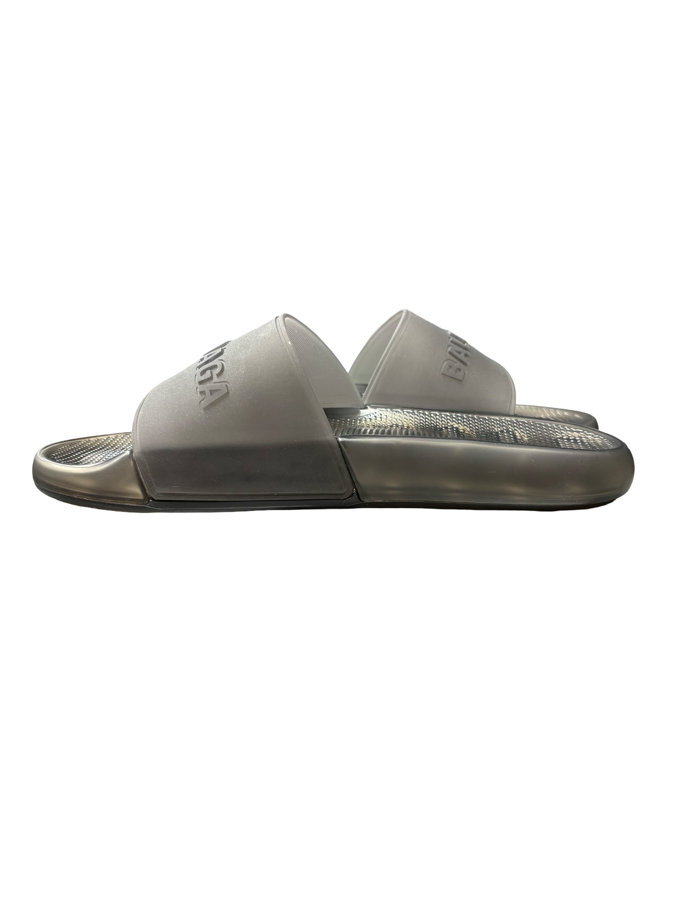 Balenciaga Men's Pool Slide Sandals Black