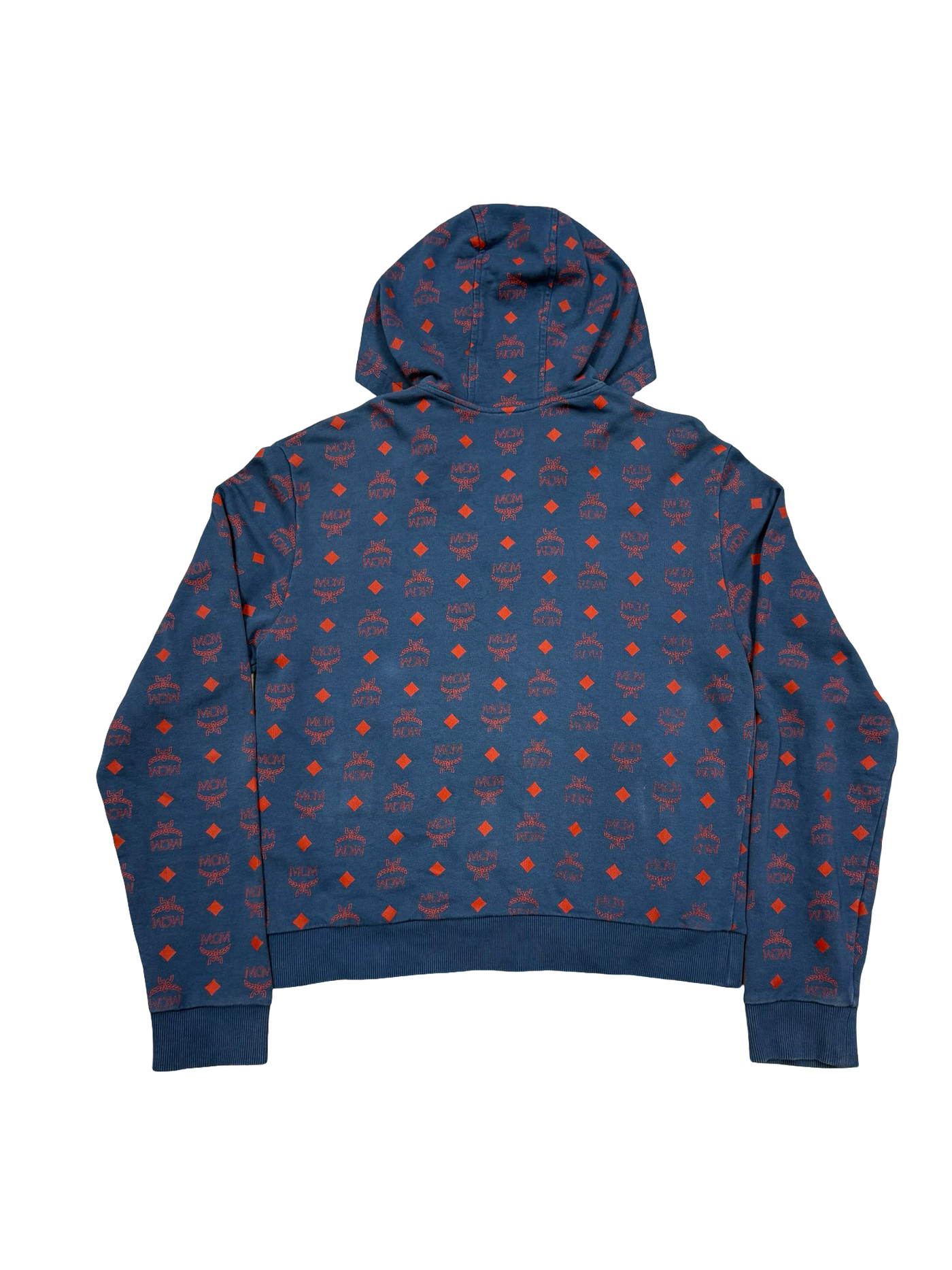 MCM Full Zip Cotton Hoodie Deep Blue Sea