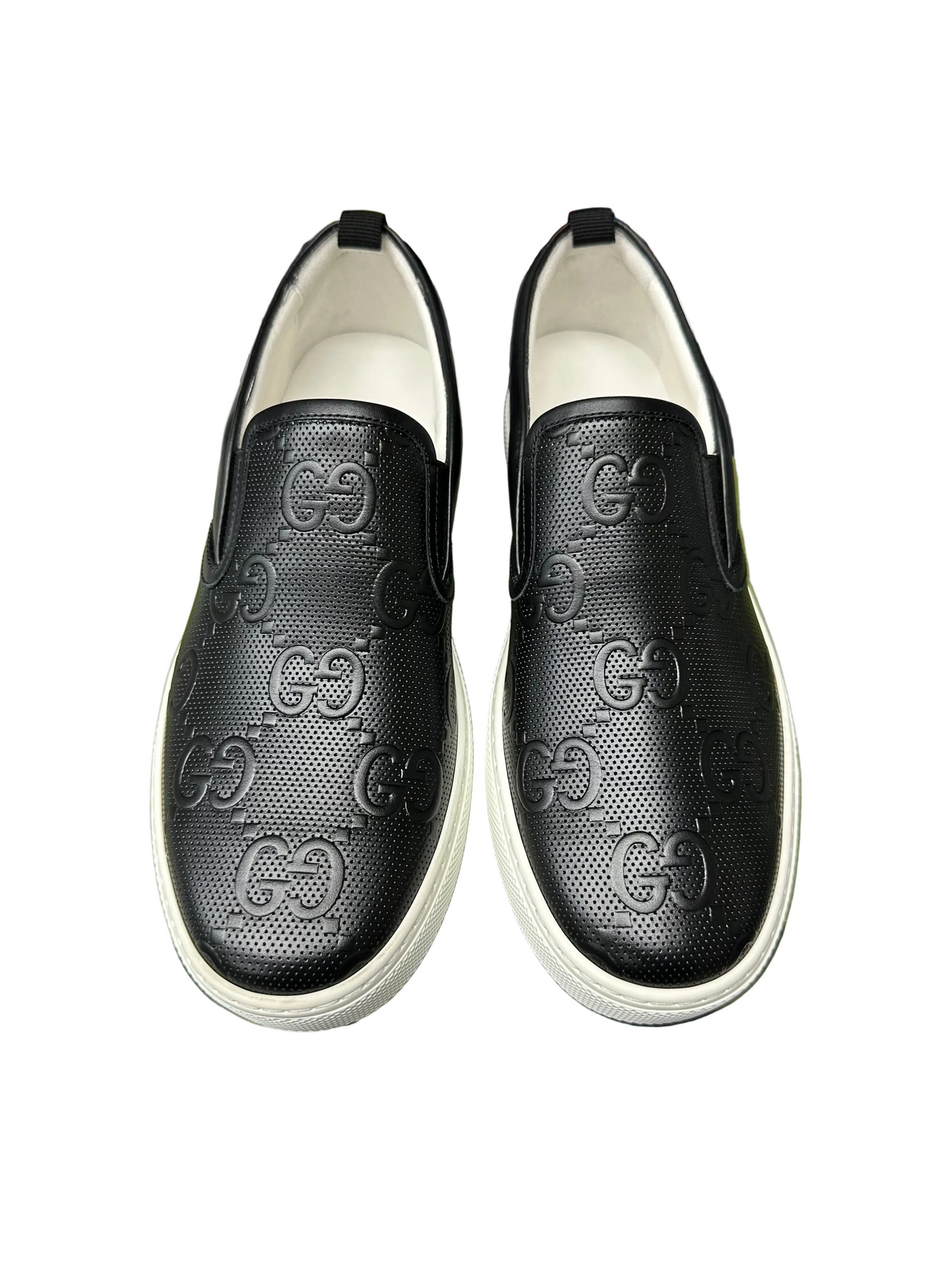 Gucci GG Emobossed Leather Slip-On