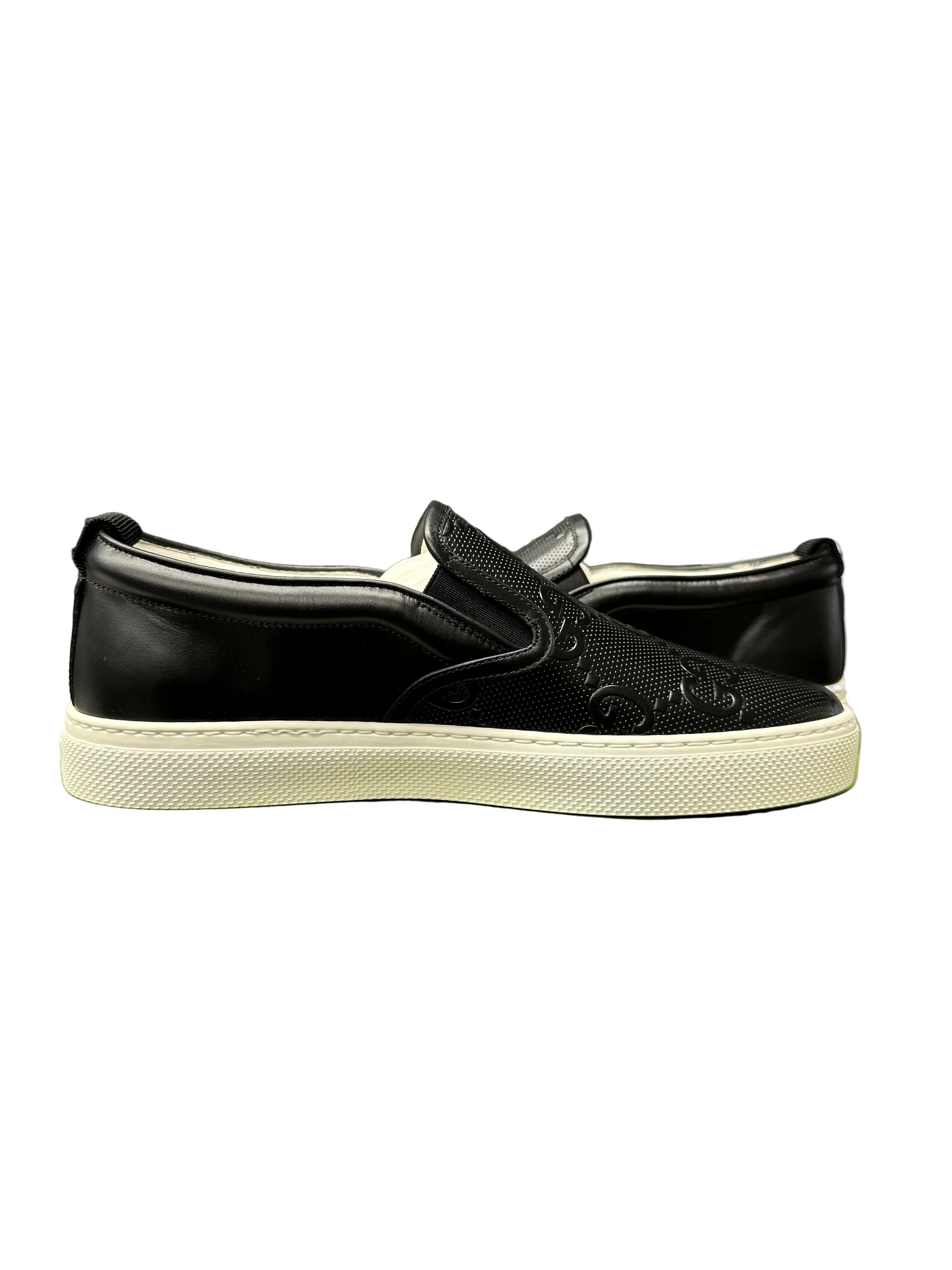 Gucci GG Emobossed Leather Slip-On