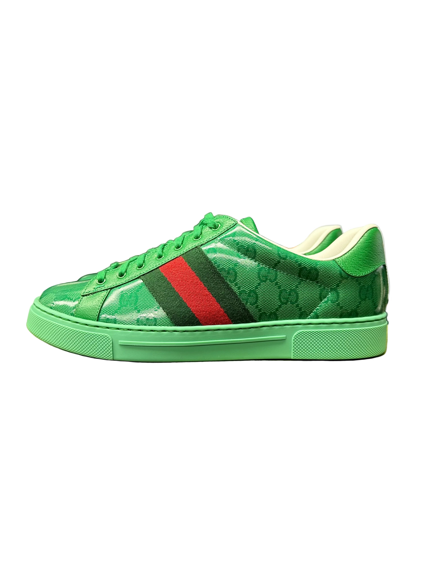 Gucci Ace GG Crystal Canvas Green