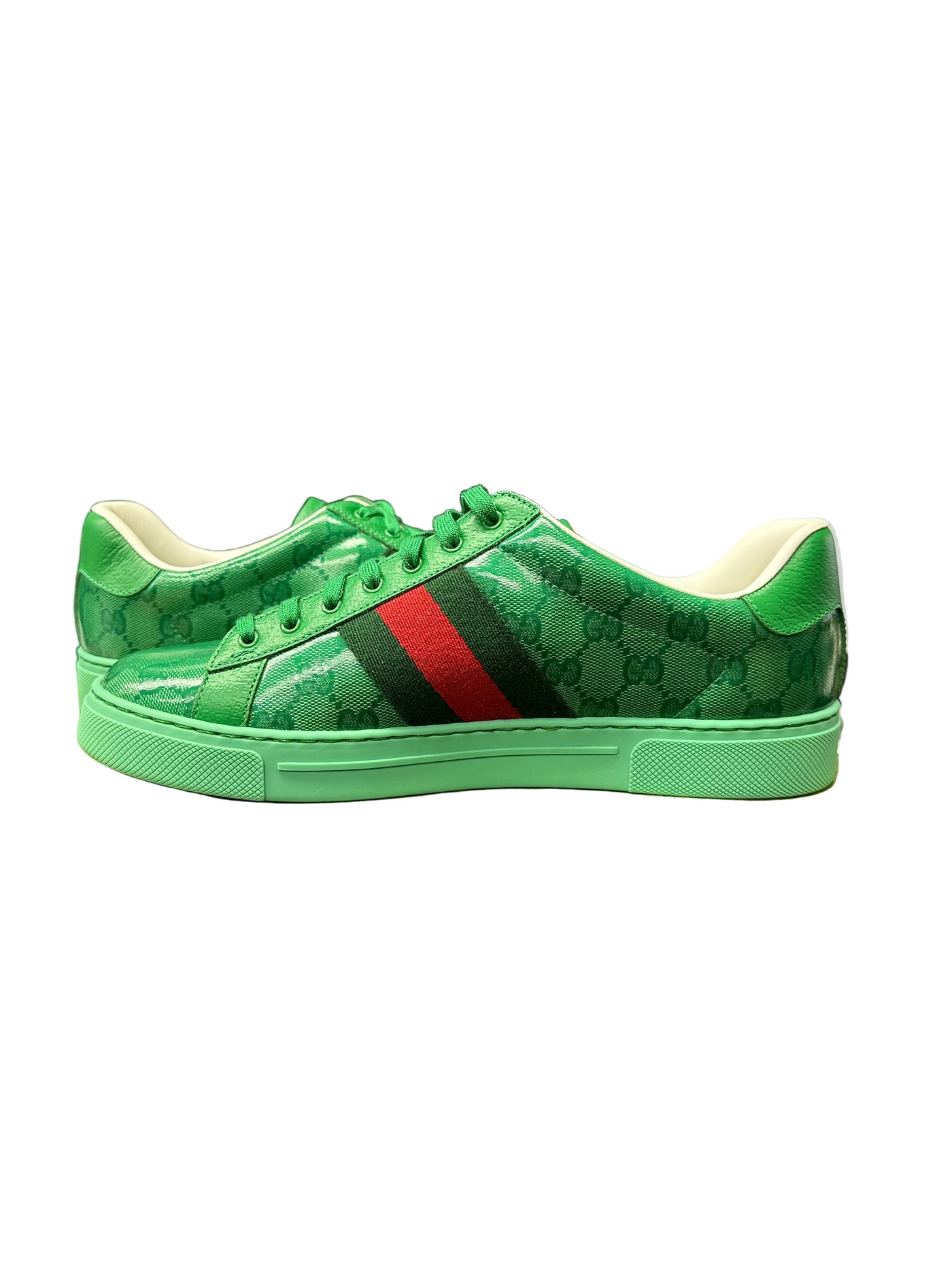 Gucci Ace GG Crystal Canvas Green