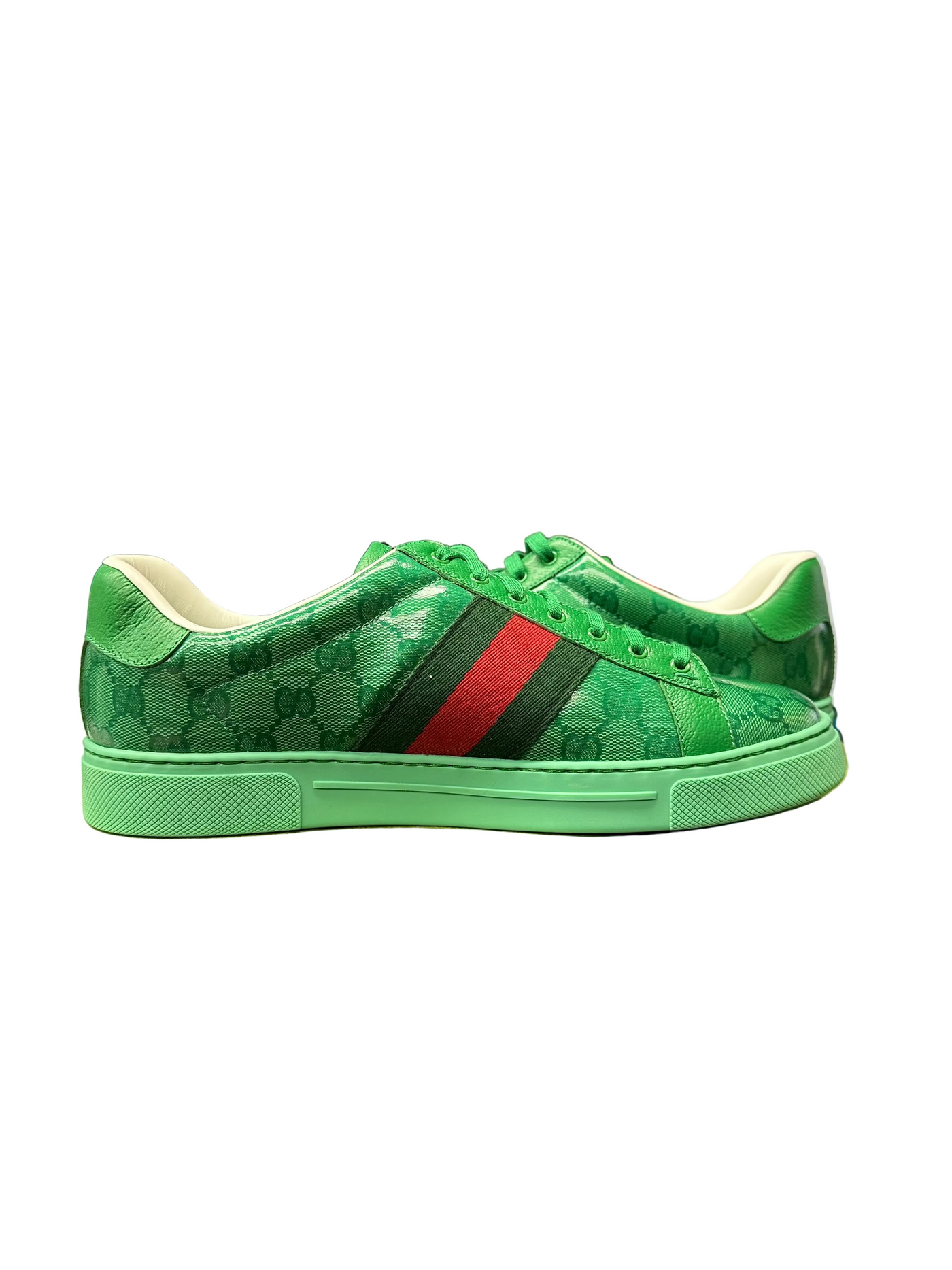 Gucci Ace GG Crystal Canvas Green