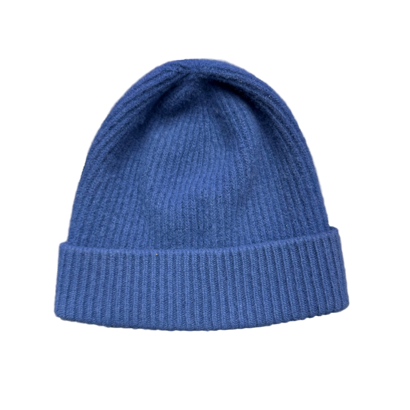 Kids Moncler Wool & Cashmere Logo Beanie Navy Blue