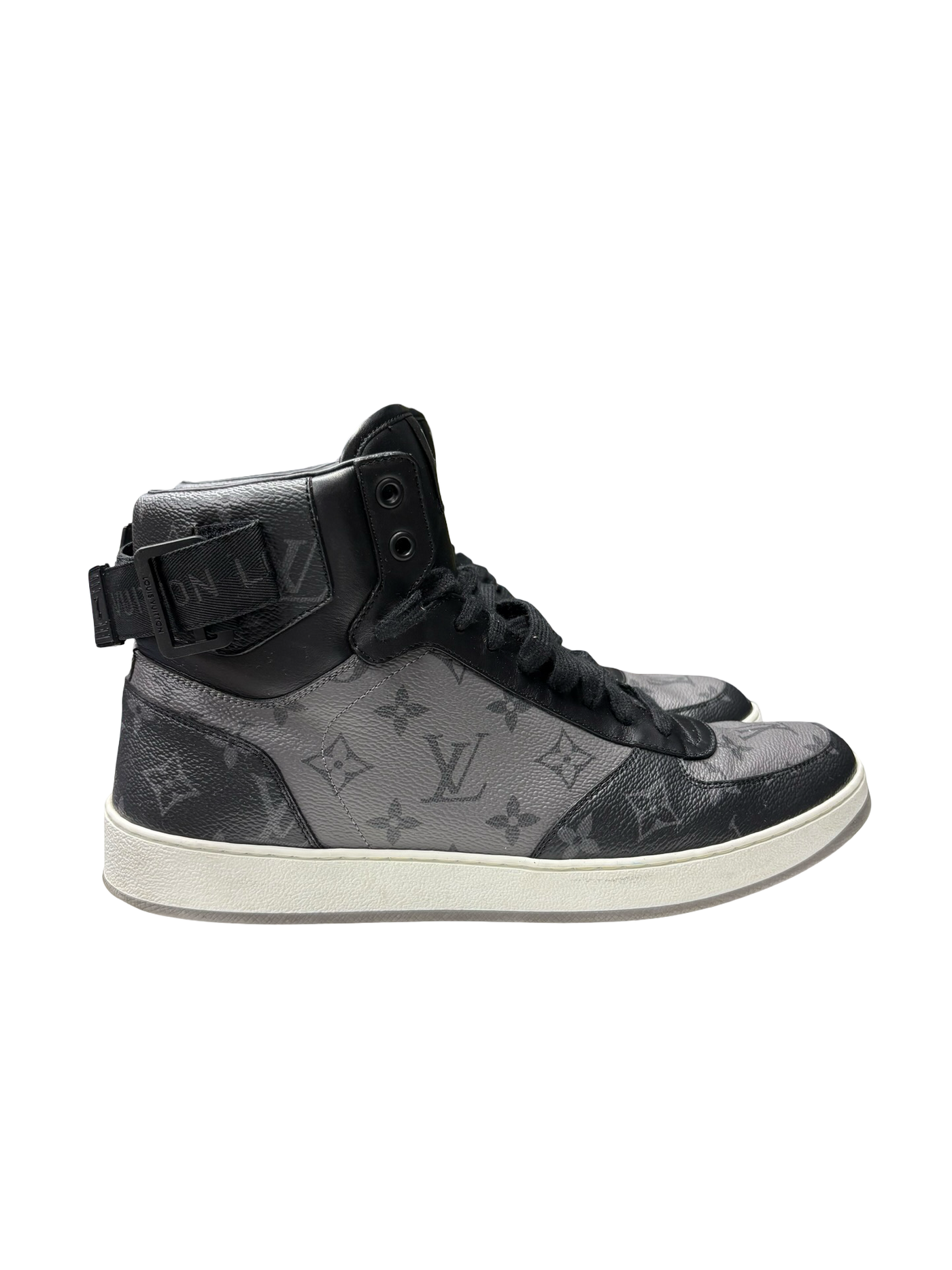 LV Rivoli High Top Sneakers Grey Black
