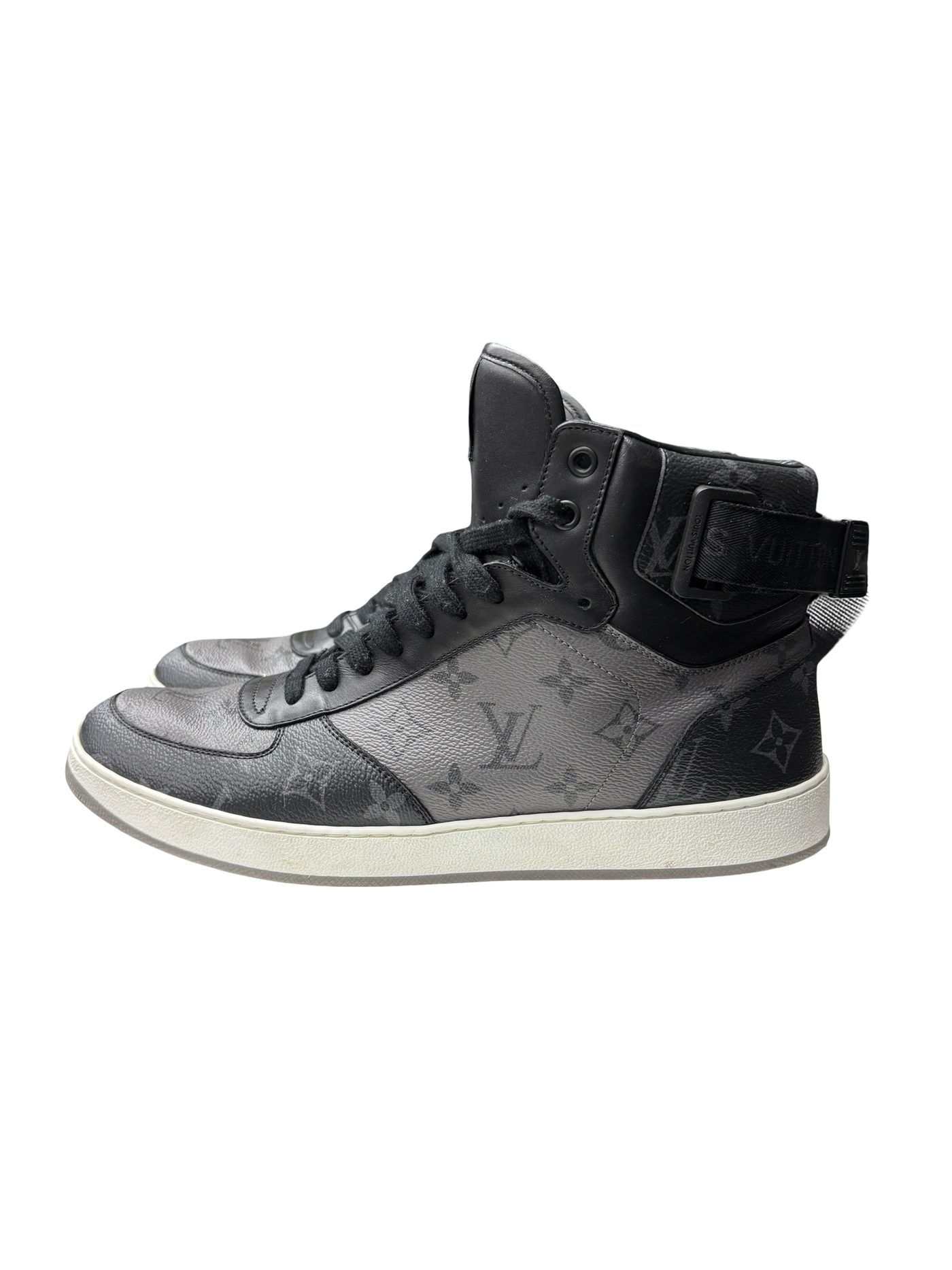 LV Rivoli High Top Sneakers Grey Black