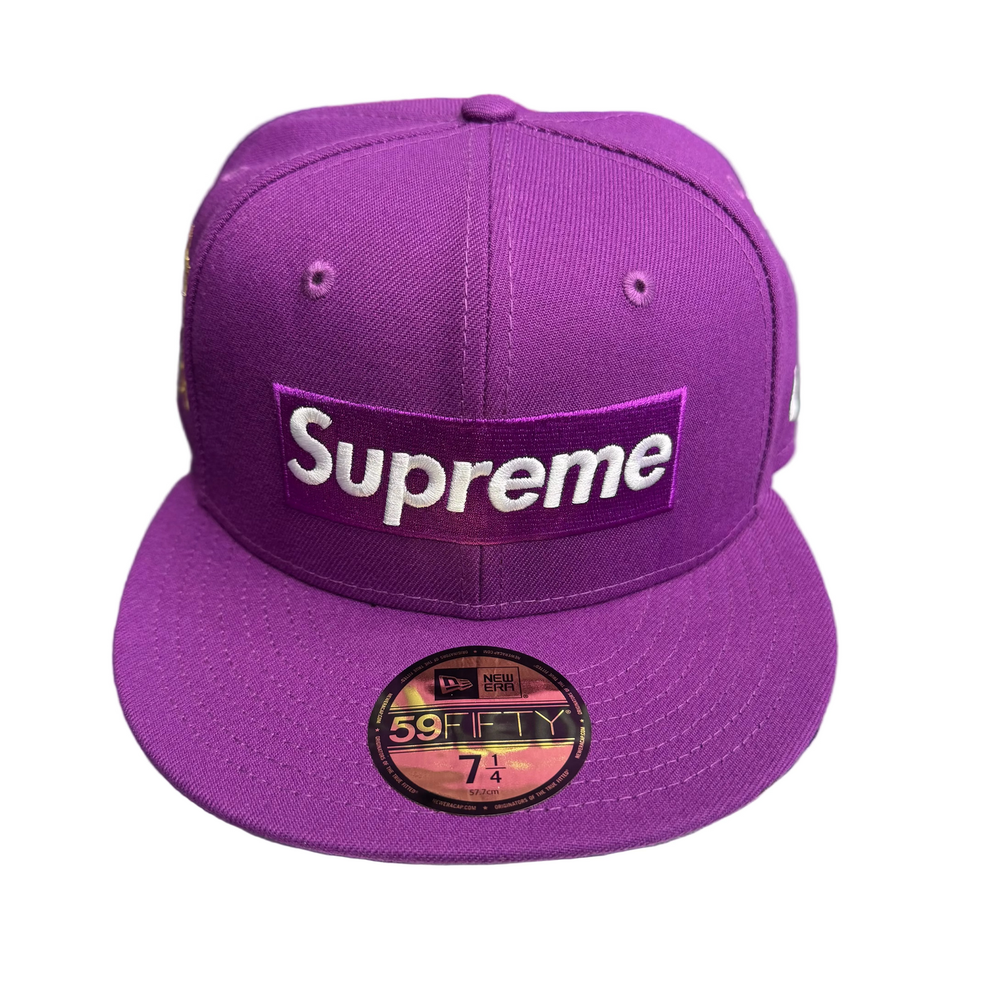 Supreme Championship Box Logo Fitted Hat New Era Purple