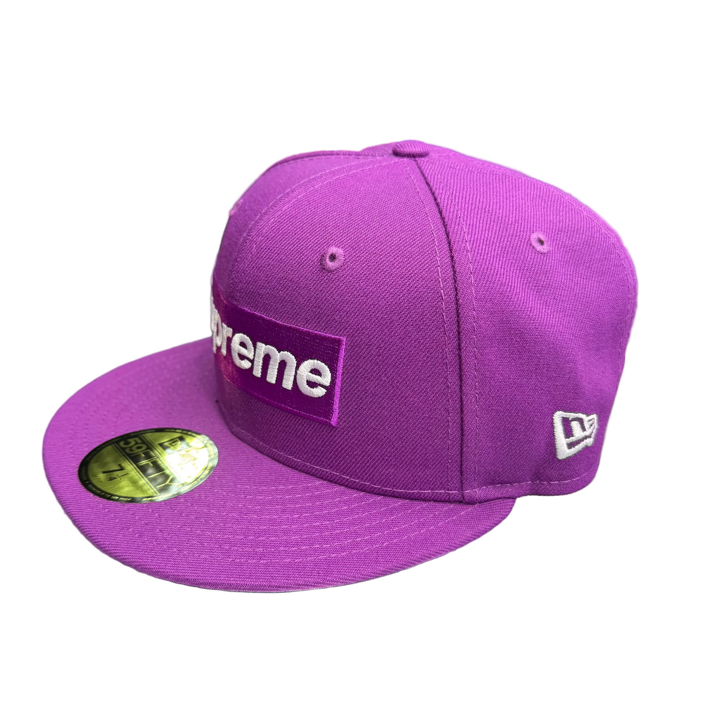 Supreme Championship Box Logo Fitted Hat New Era Purple