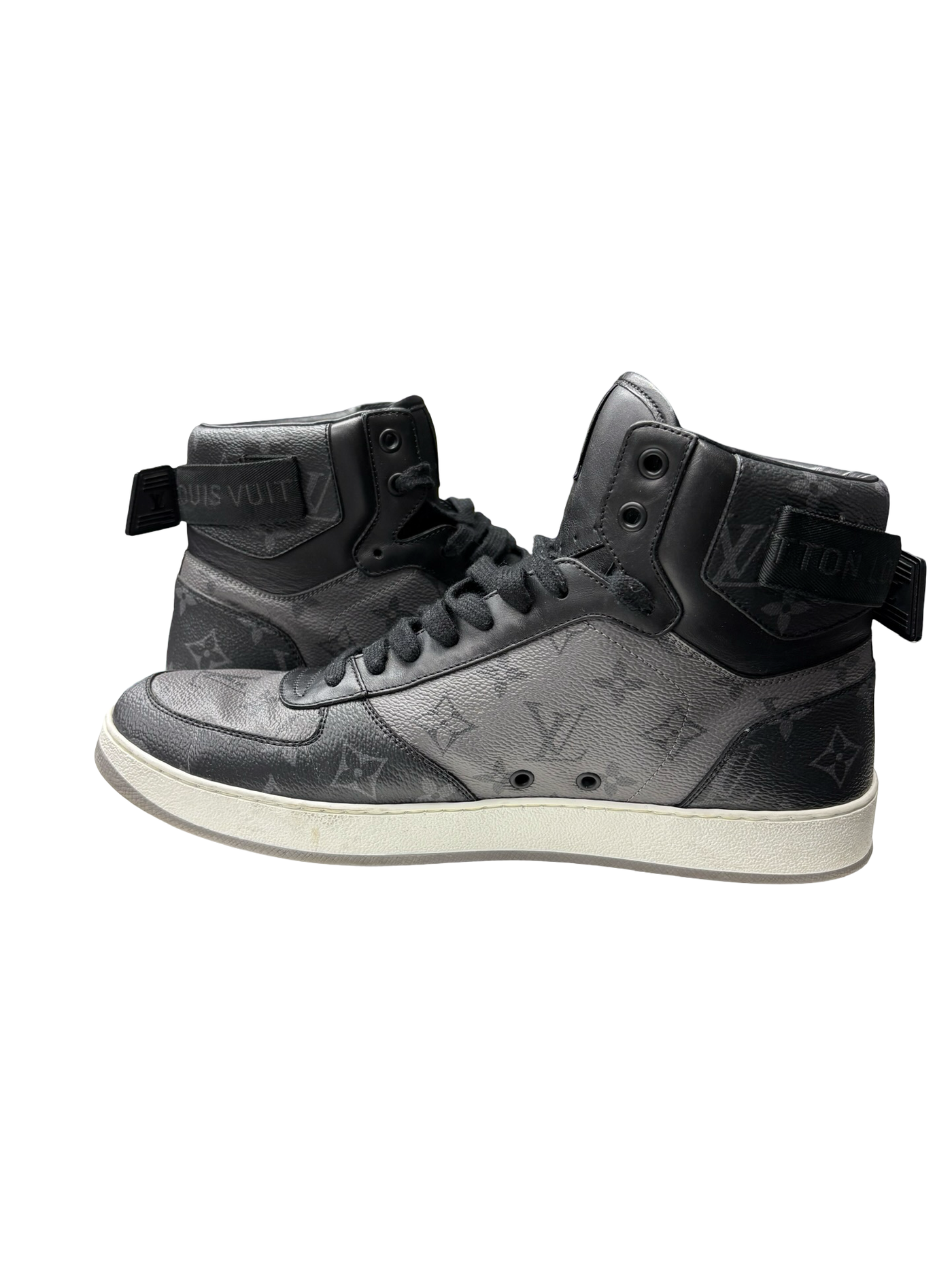LV Rivoli High Top Sneakers Grey Black