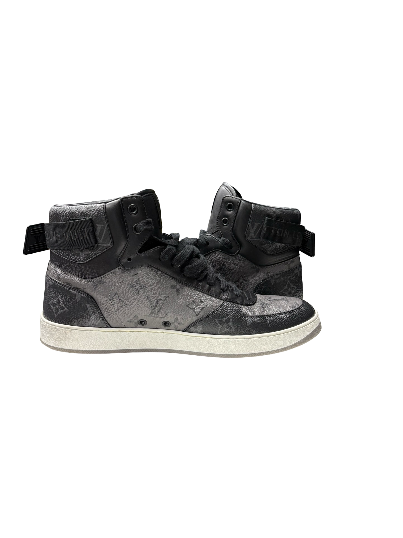 LV Rivoli High Top Sneakers Grey Black